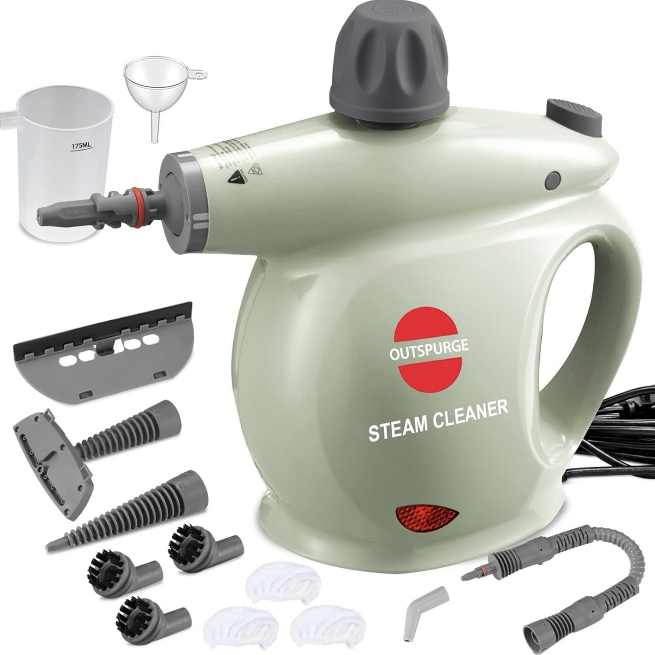 Handheld Steam Cleaner, Pressurized Multi-Surface Steam Shot with 13 Accessories