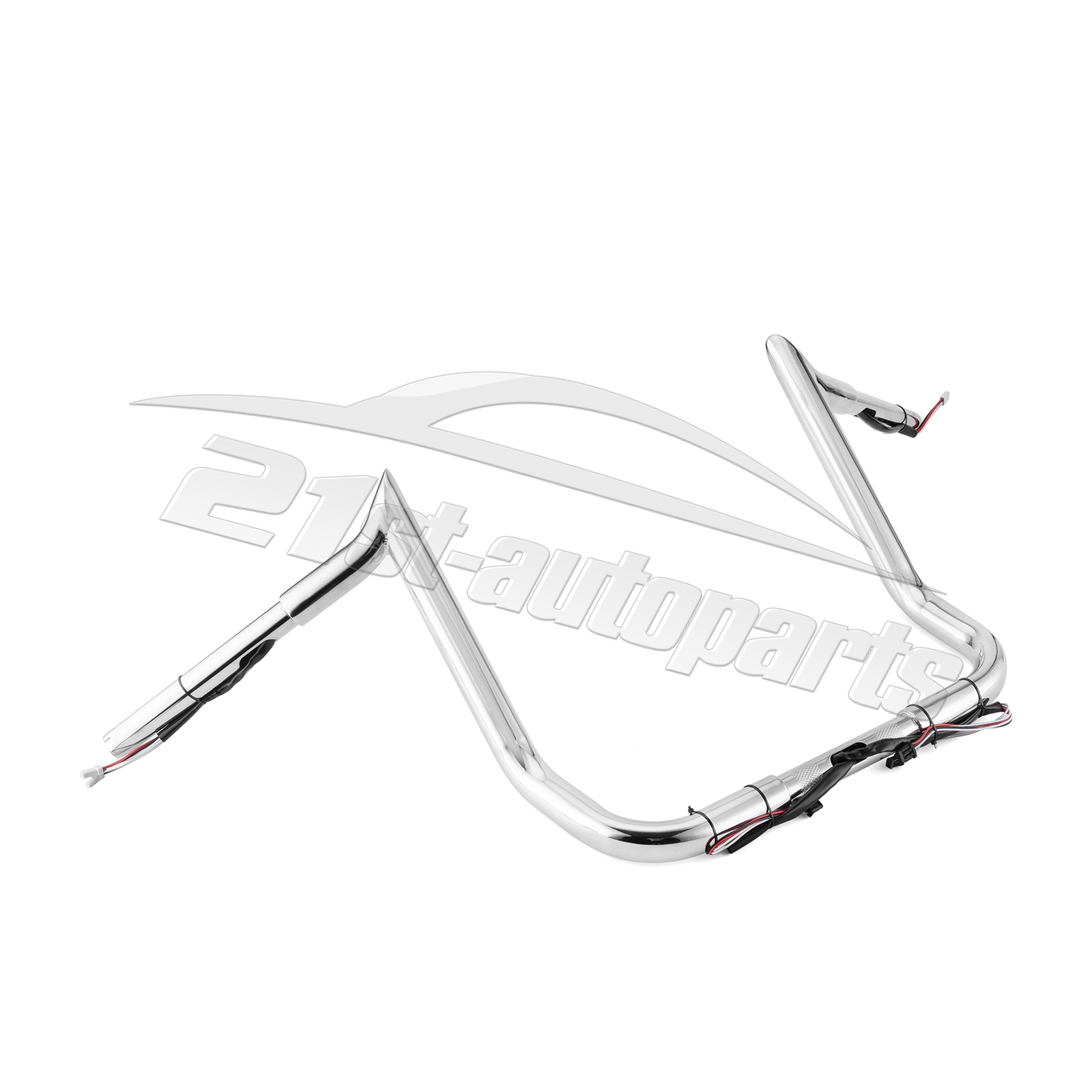 Rise 12" Pre-Wired Meathook Ape Hanger Handlebar For Harley Street Glide 14-23