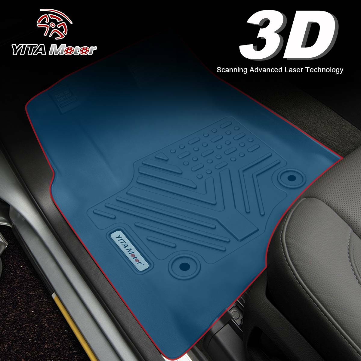 Waterproof Floor Mats for 2018-2023 Toyota Camry LE SE XLE Sedan 3D TPE Liners