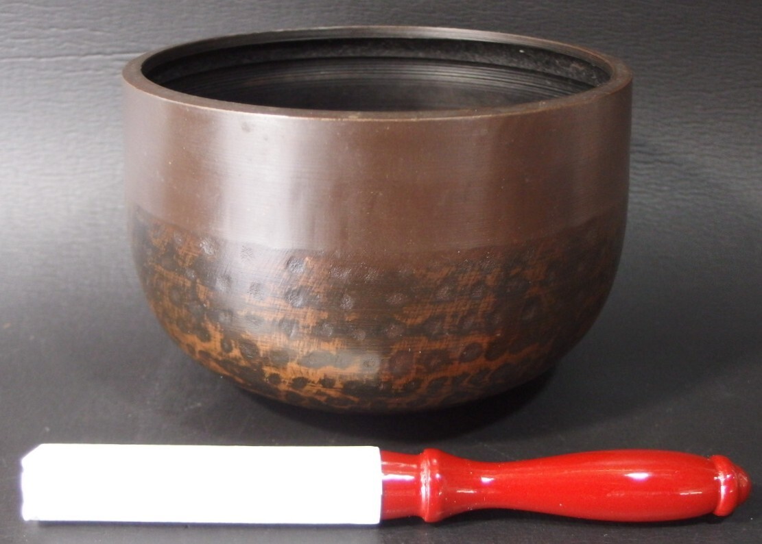 or2575 JAPANESE BUDDHIST SINGING BOWL ORIN GONG 18.1 cm / 7.1 inch Width Used