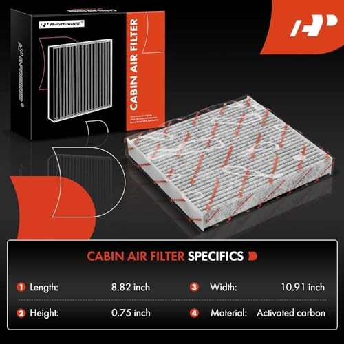 Cabin Air Filter with Activated Carbon Compatible with Ford Edge, Fusion &