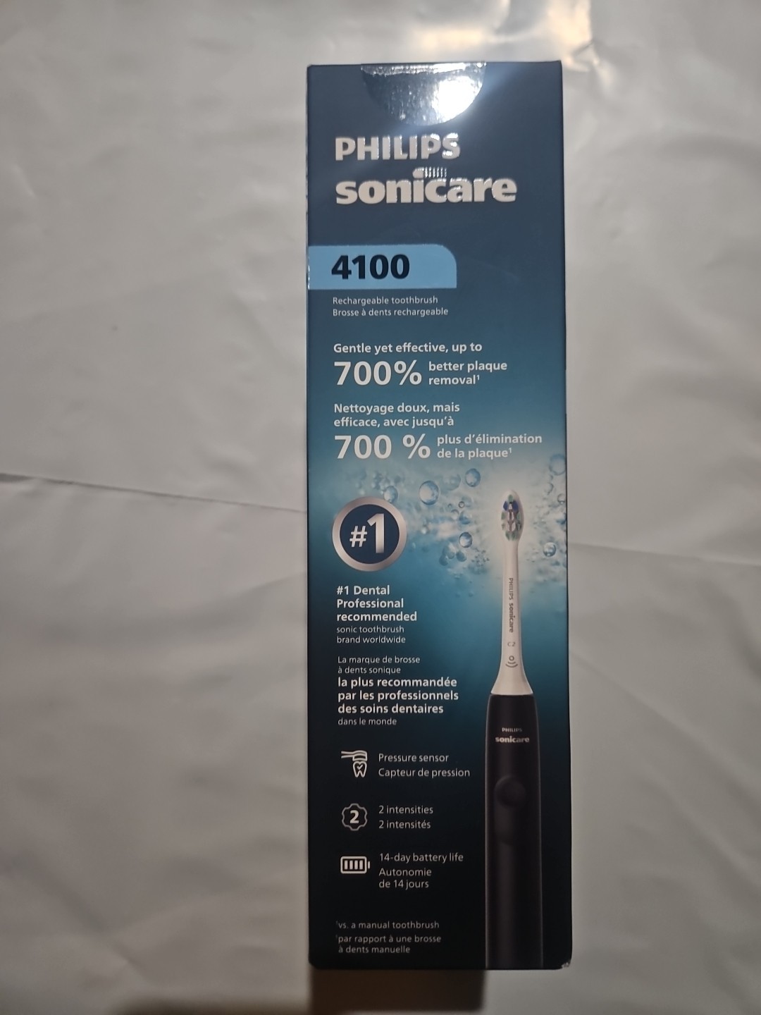NEW Philips Sonicare 4100 Rechargeable Electric Toothbrush BLACK