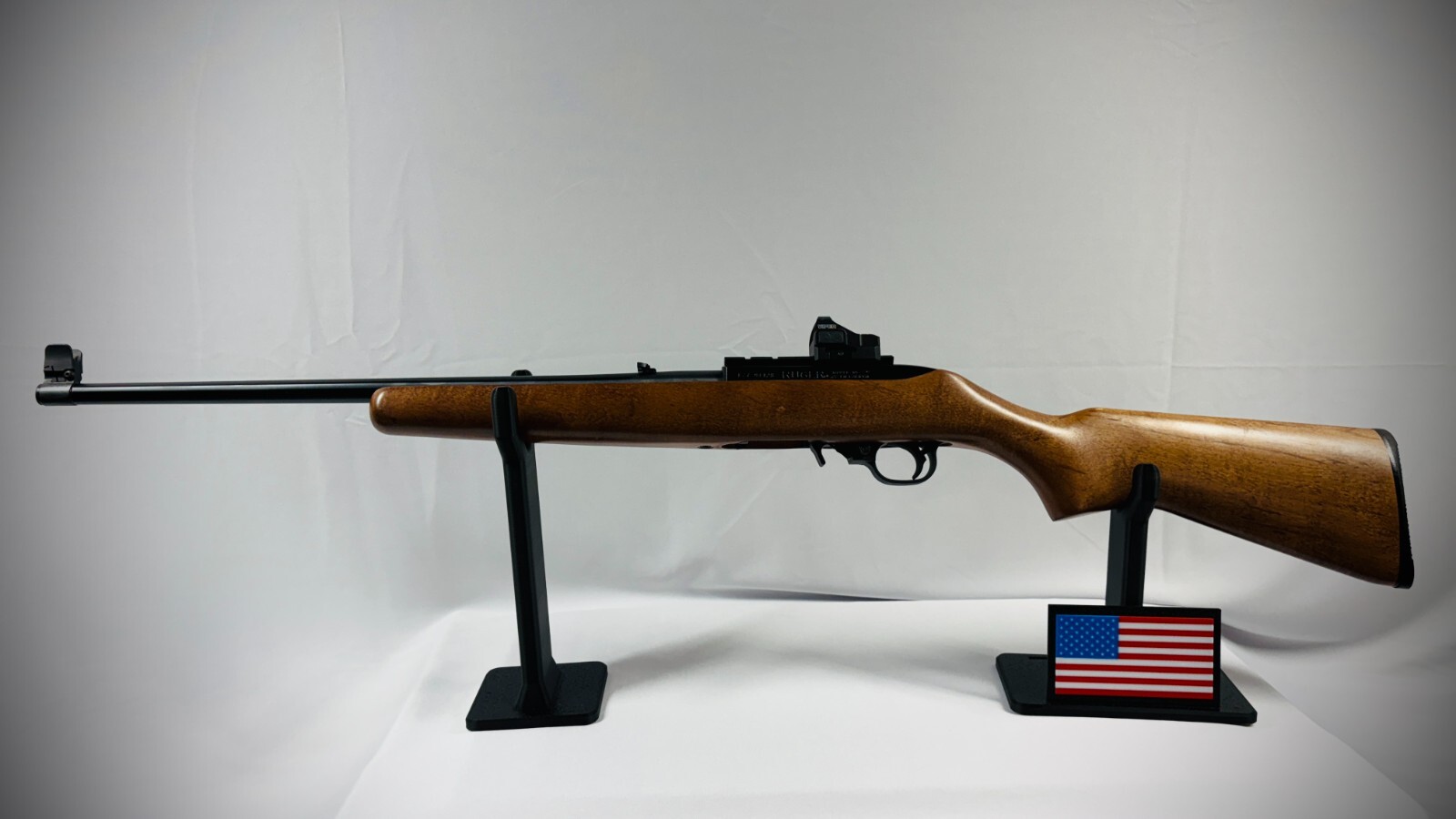 Black Rifle/Shotgun Display Stand - Choose a Plaque - Set