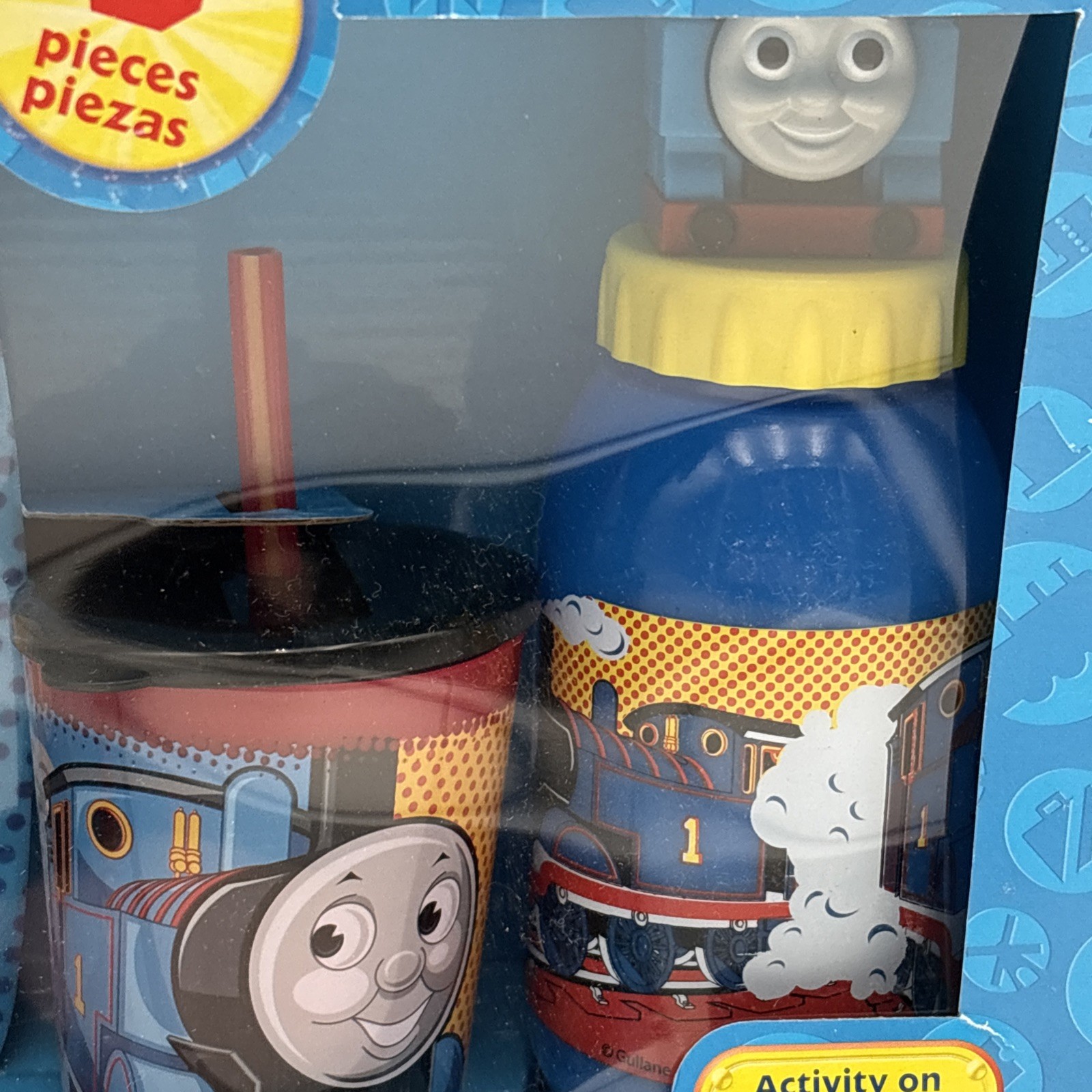 Thomas & Friends 5 Piece Mealtime Set Plate Cups Utensil By Zak! BPA Free NEW