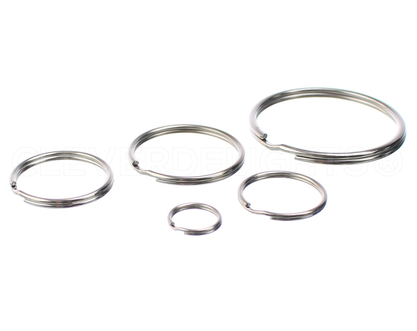 Split Key Rings - 9/16" 1" 1 3/16" 1 3/8" 2" 3" Inch - Key Chain 10 50 100 1000