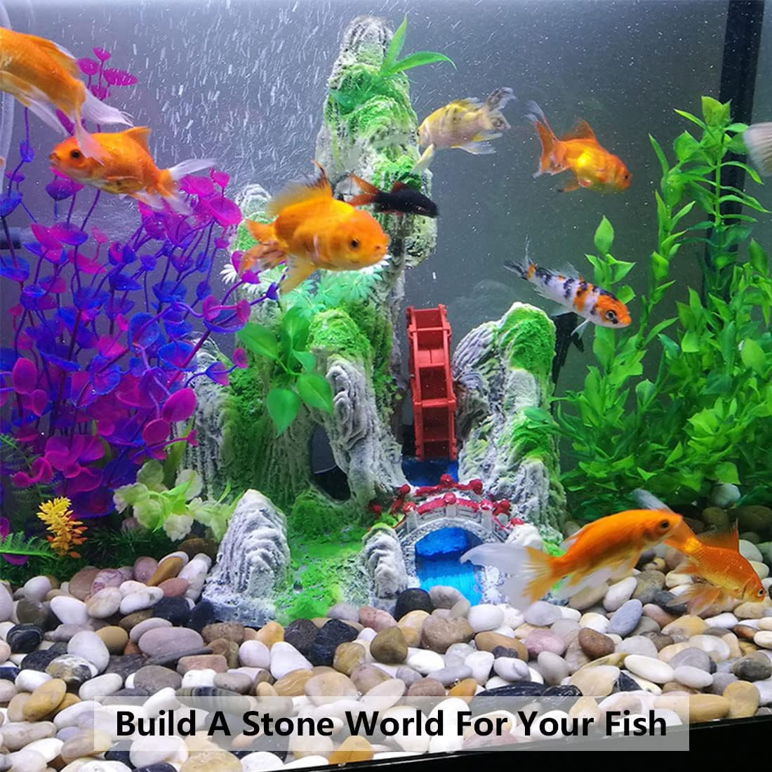 2Lbs White River Rocks, 1-2 Inch Natural Pebbles for Indoor Plants, High Polishe