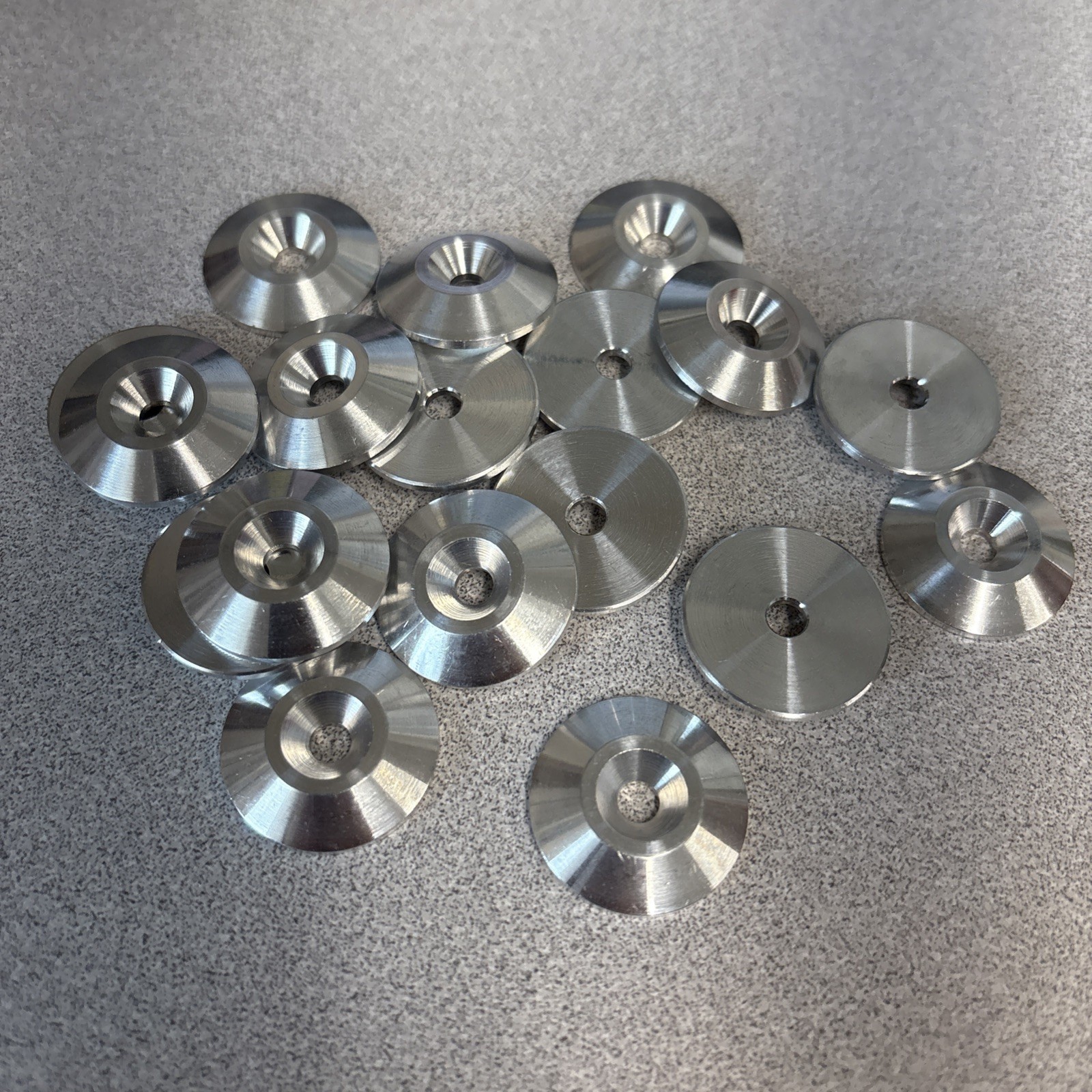 Body Finishing Spoiler Washer- Aluminum- #10 Hole x 1" OD- Lot of 25