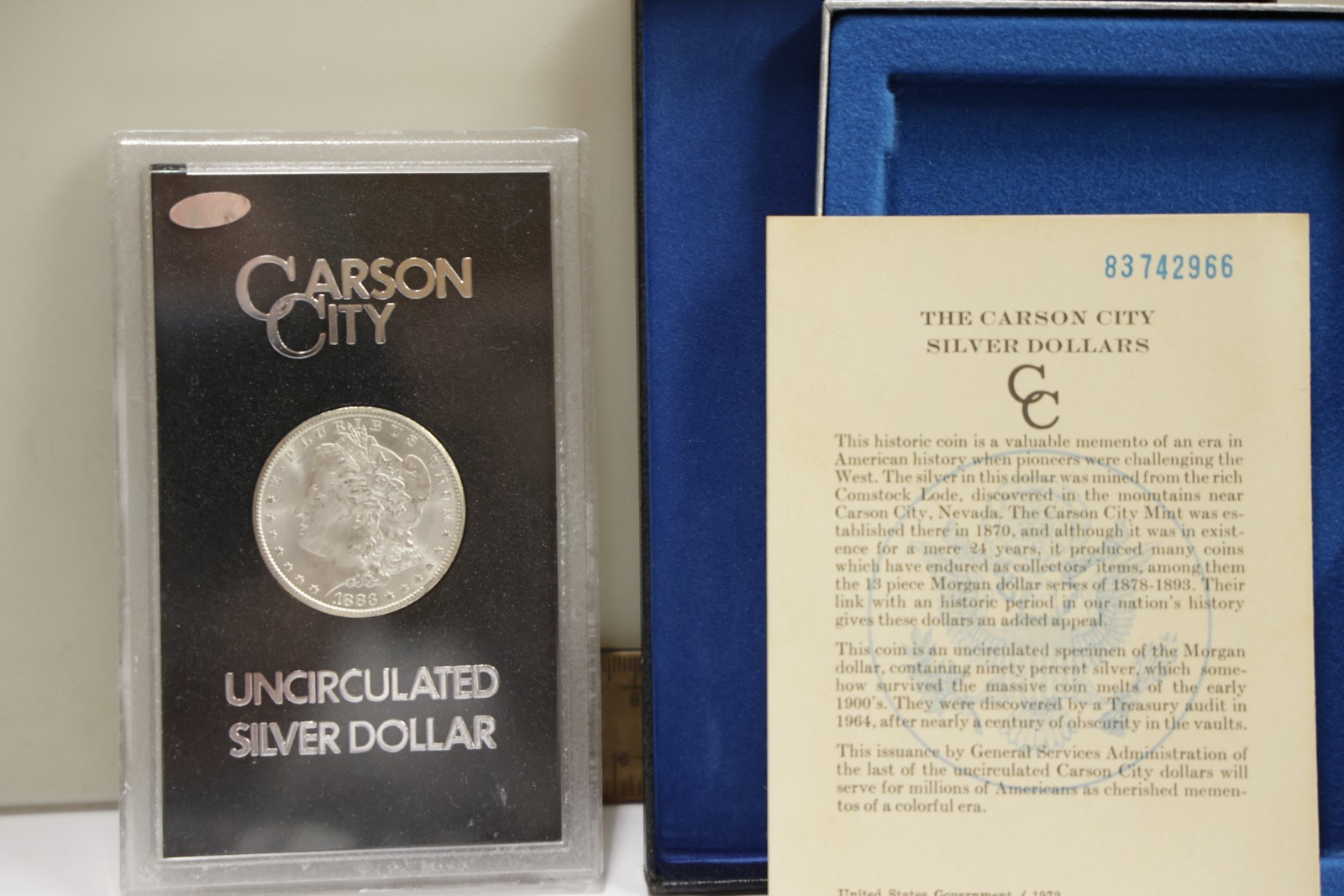 1883 CC US Morgan Dollar $1 GSA Nice Unc Box/Papers...