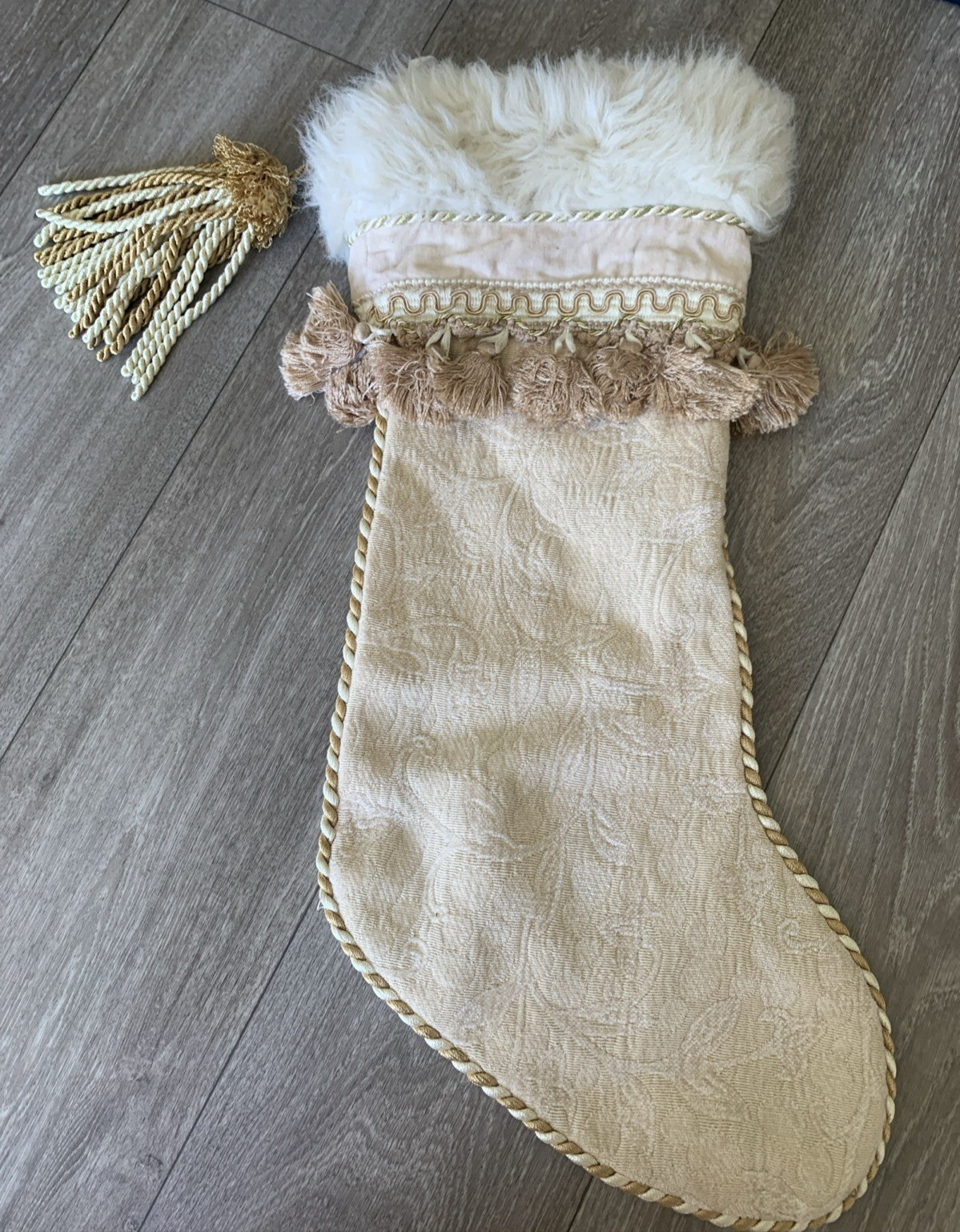 Serendipity VTG Victorian Style  Extra Large Christmas Stocking