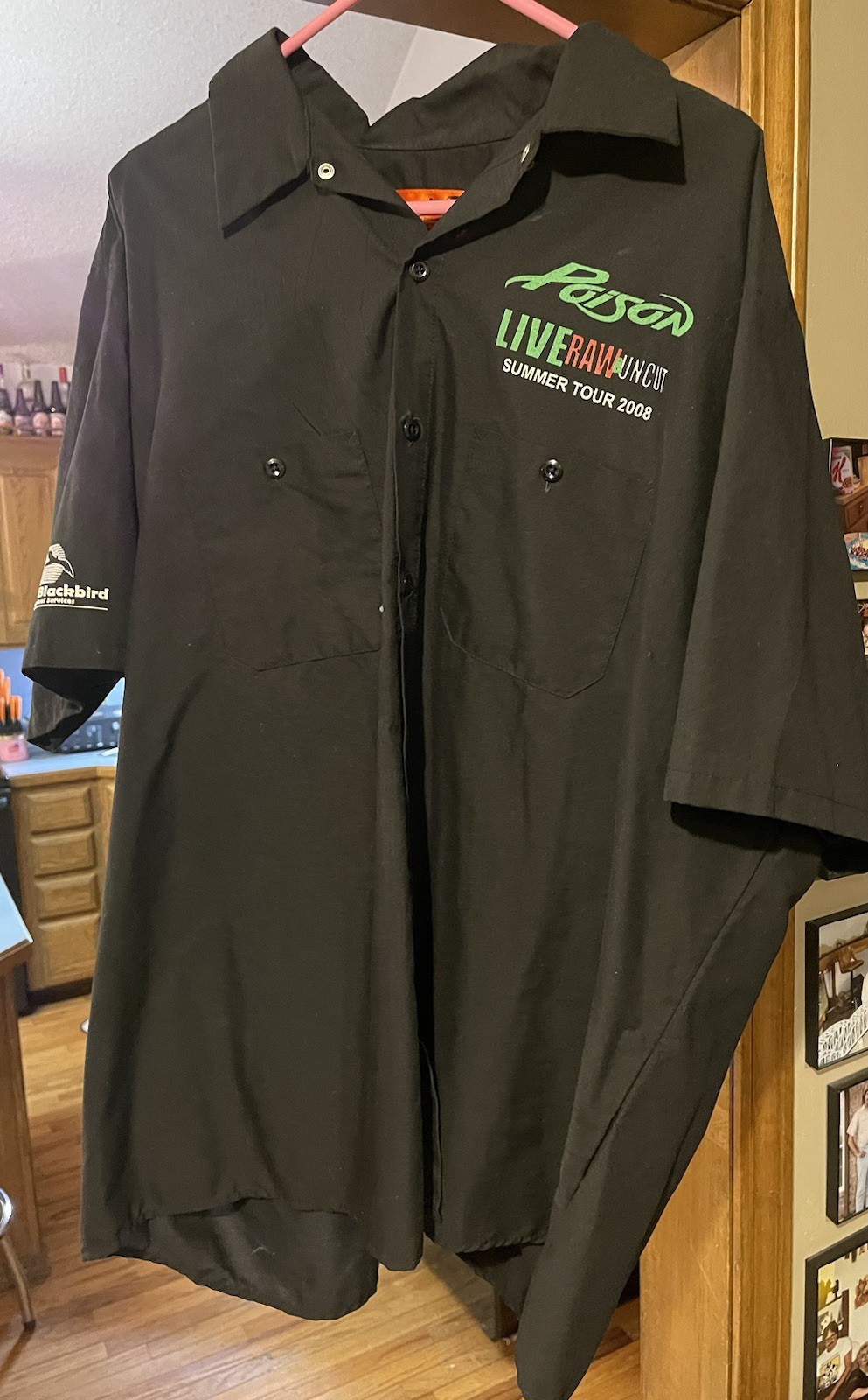 POISON 2008 Roadie Tour Shirt /2-XL