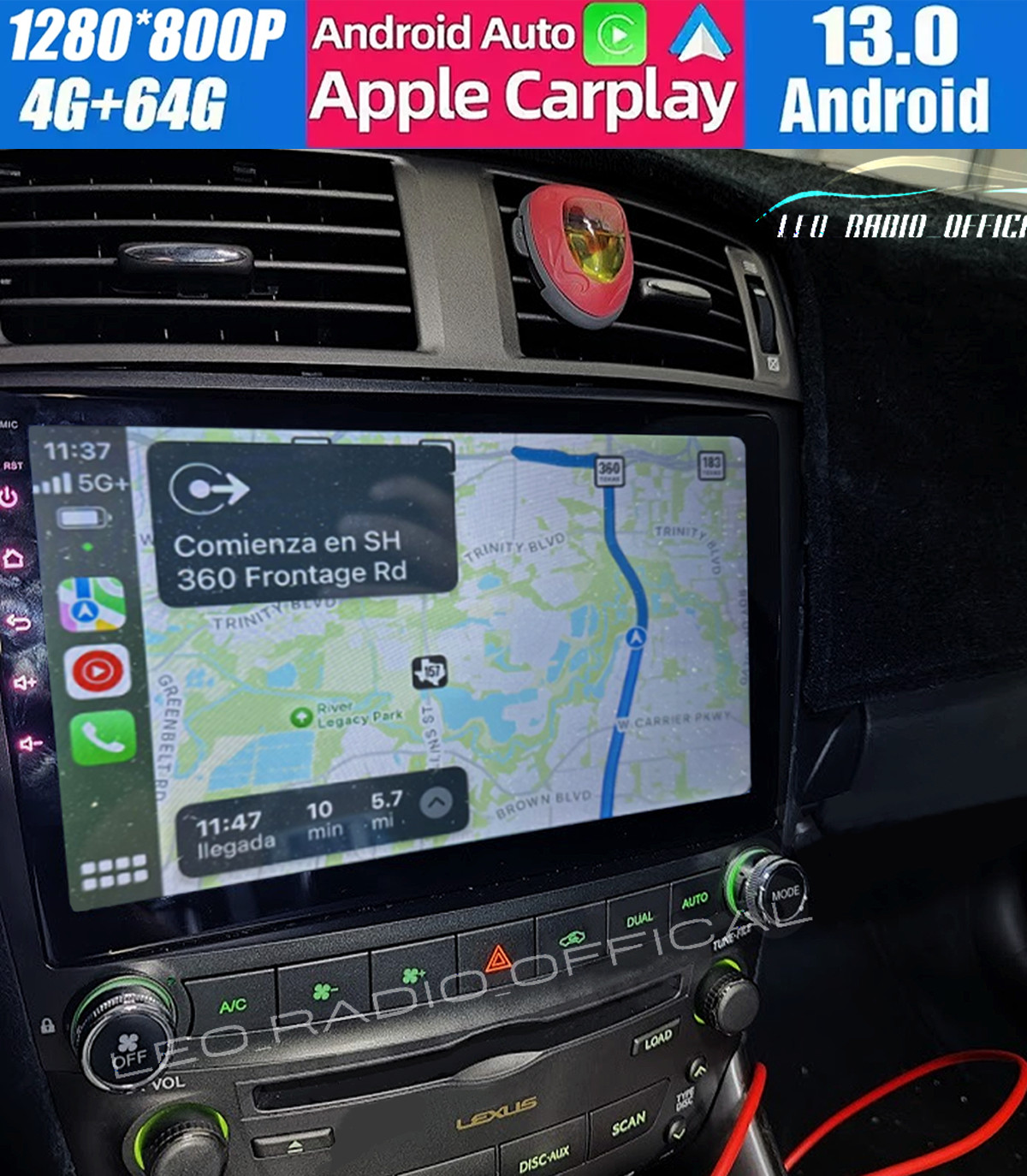 For Lexus IS250 IS350 2006-2012 Android 13 CarPlay Car Stereo Radio GPS +CAM