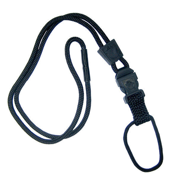 Black EK Lanyard Plus w Detachable Soft End (10252) by EK USA - Heavy Duty Nylon