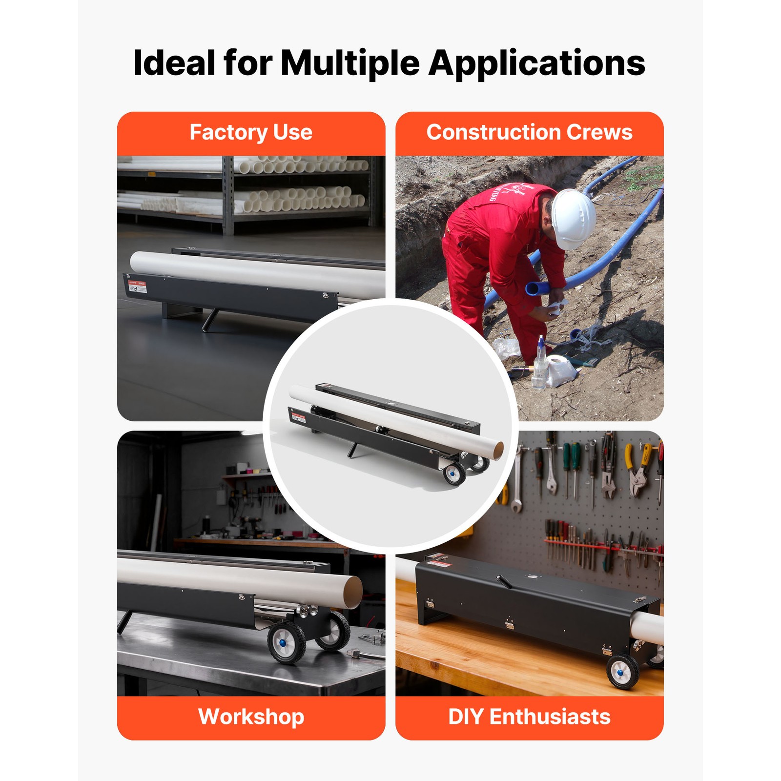 Uimoso 1/2" - 4" Electric PVC Conduit Heater Bender for Pipe Bending 2200W Power