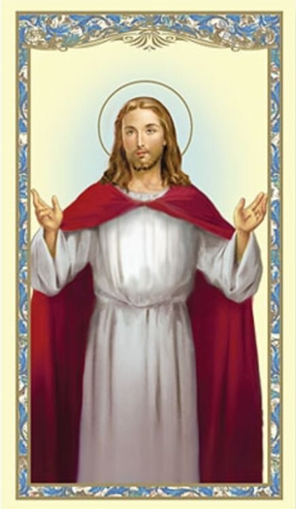 (2 copies) The Lord's Prayer - Our Father - Holy Prayer Card Catholic Christian