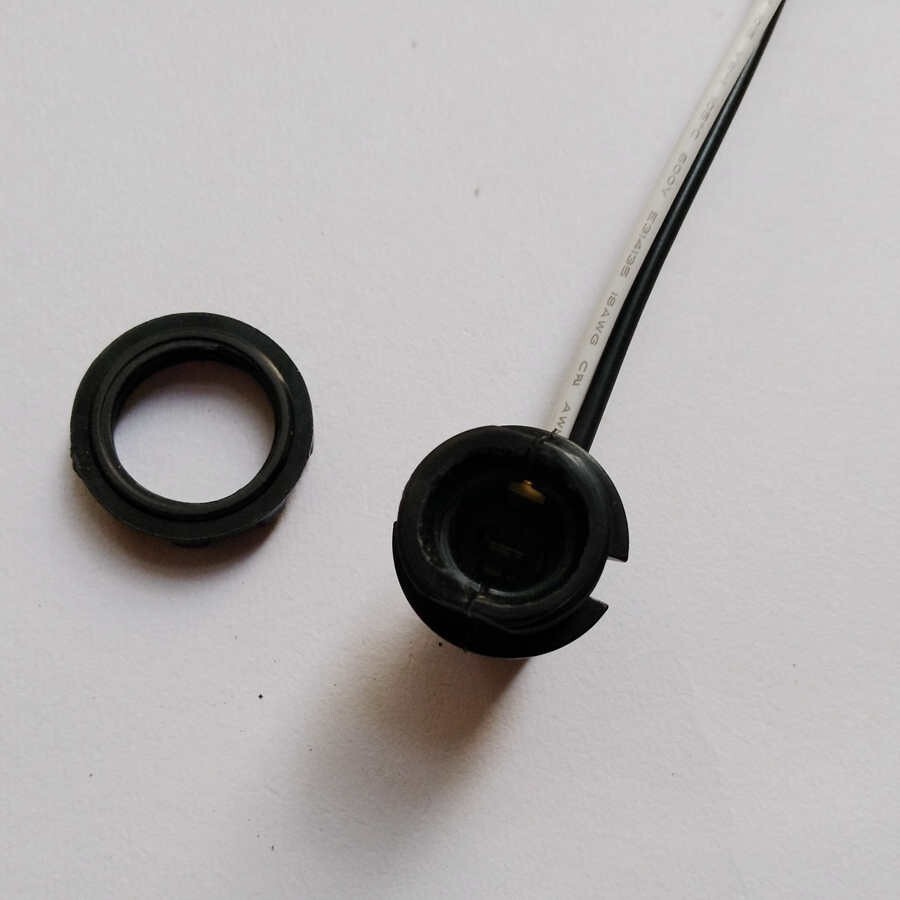 6Pcs Candelabra Base E12 Sockets w/Screw Rings 6" Wire Leads US Stock A385