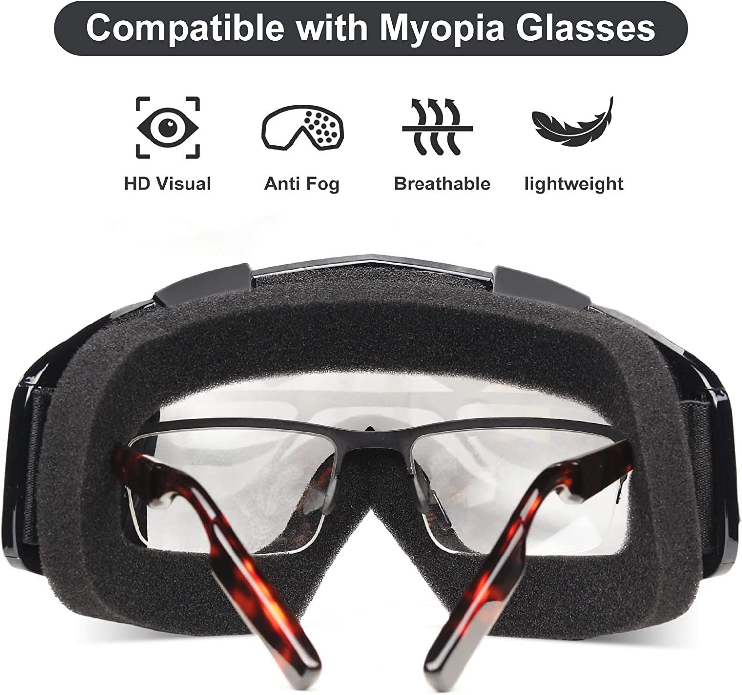 Airsoft Helmet and Mask, Full Face Mask with Detachable Goggles, Paintball Black