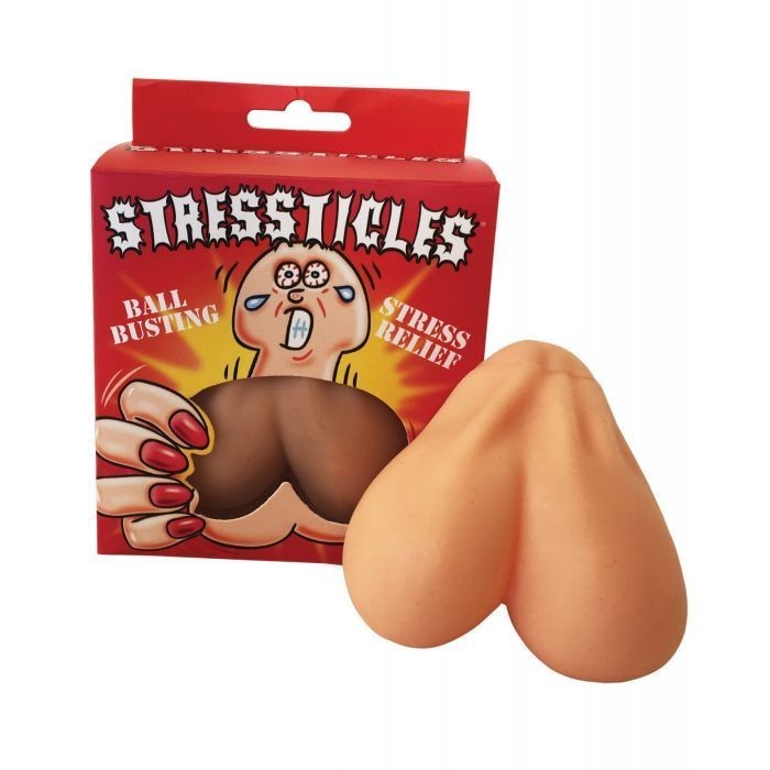 Stressticles – Funny Adult Novelty Stress Relief Squeeze Toy Gag Gift Desk Decor