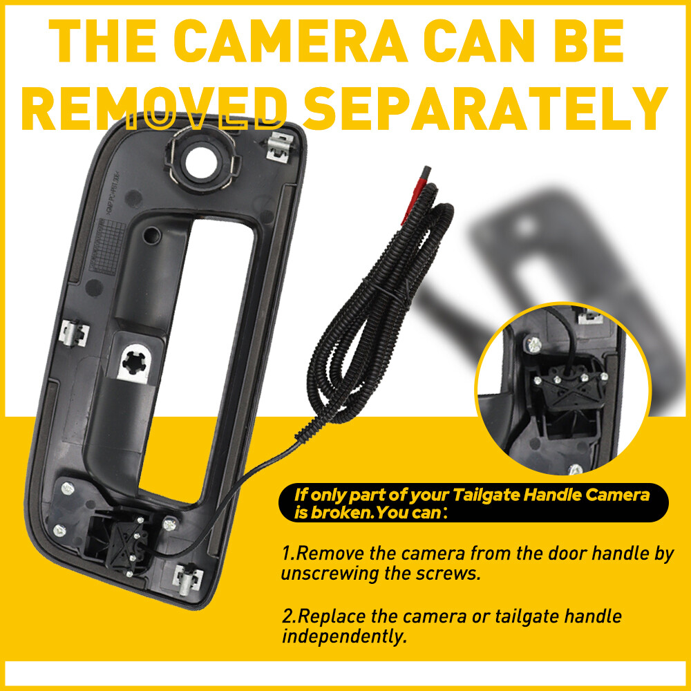 For Chevy Silverado/GMC Sierra 2007-2013 Rear View Backup Tailgate Handle Camera