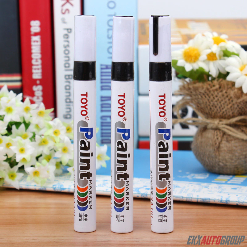 Tire Ink Permanent Marker Tyre Lettering Paint Pen USA Seller TOYO 4 Pack White