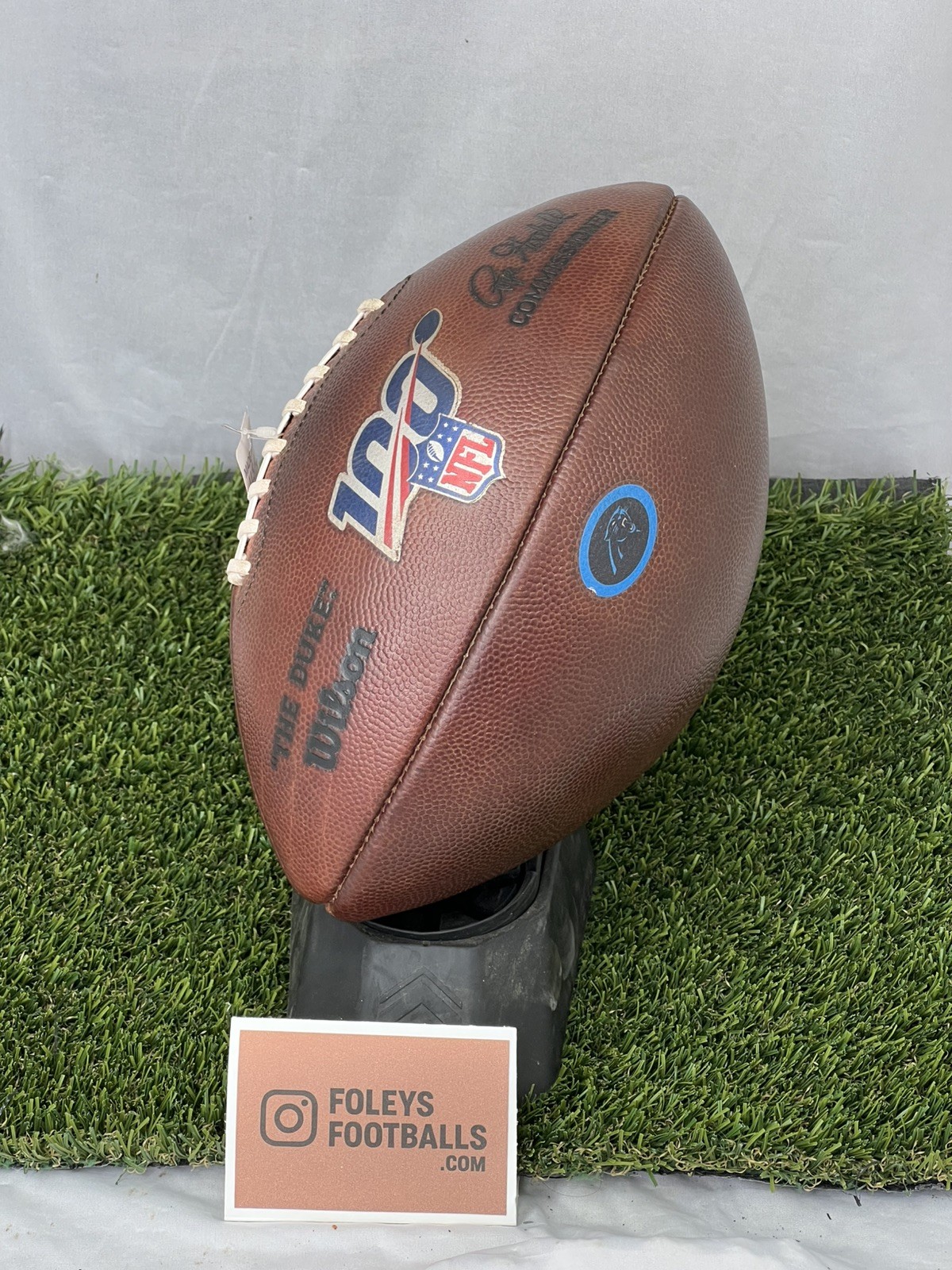 NFL100 "The Duke" Wilson Football - Carolina Panthers Game Prepped & Conditioned
