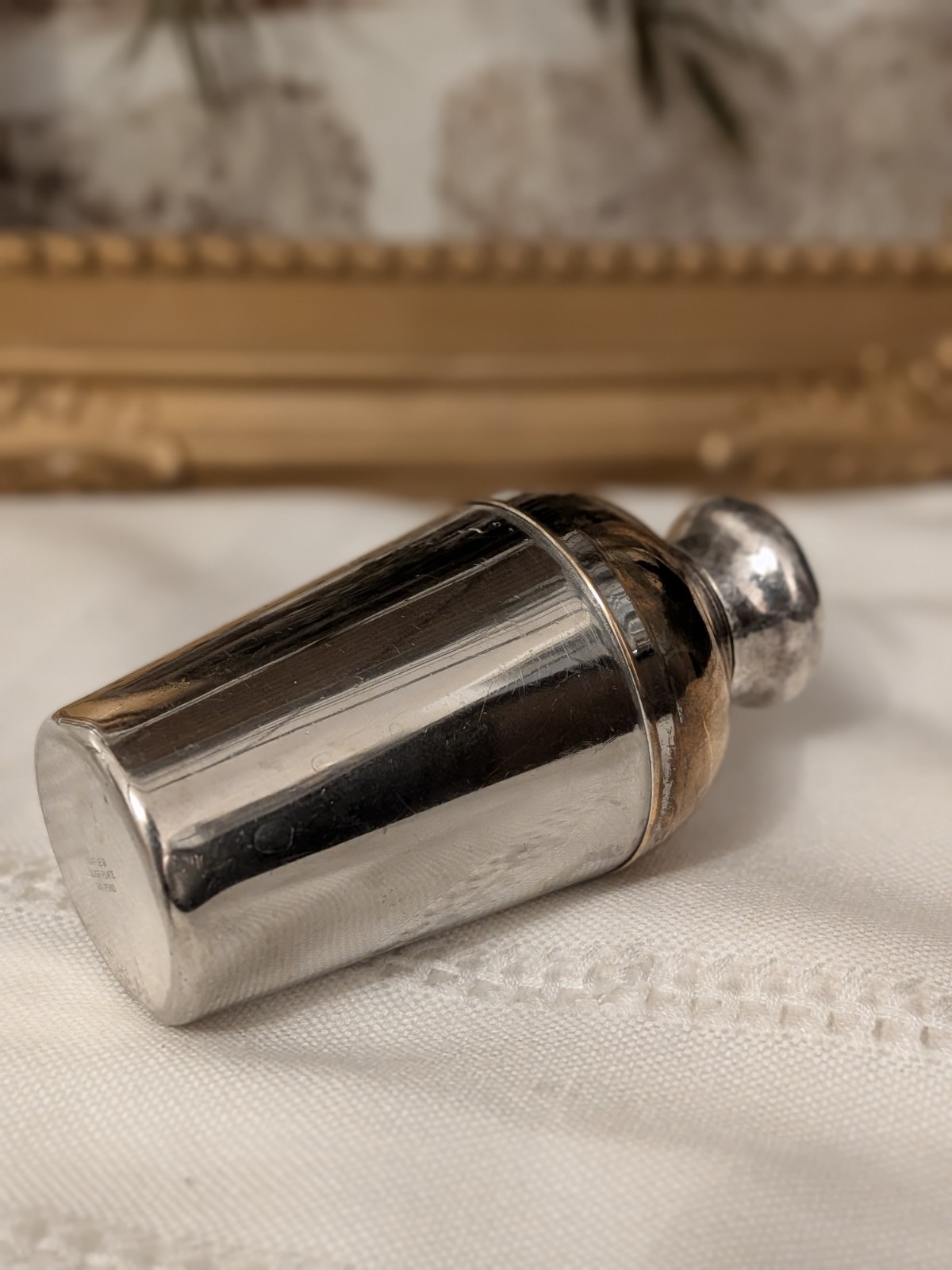 Collectible Napier Silverplate Two Tone Personal 3 Oz Cocktail Shaker circa 1930