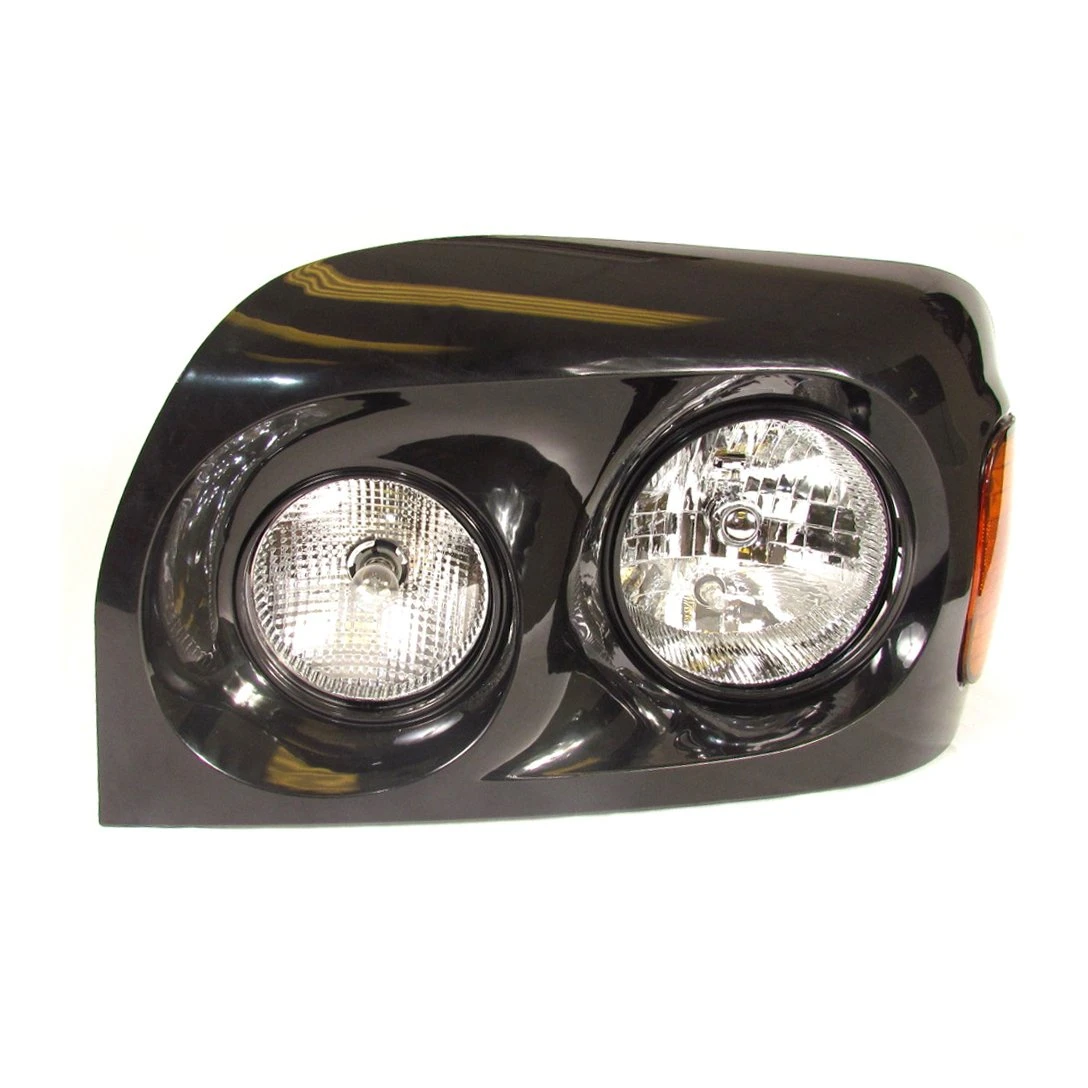 Fortpro Black Headlight for Freightliner Century 2005-2015, Both Sides