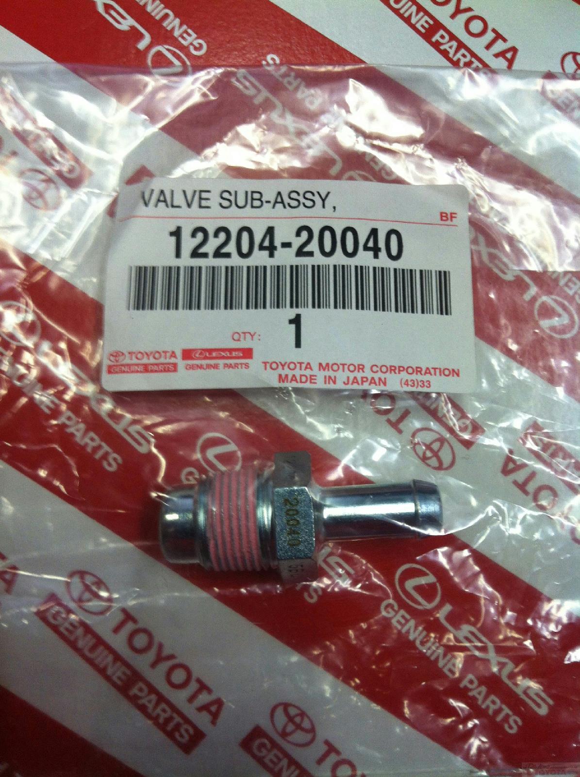 OEM Toyota 12204-20040 PCV Valve
