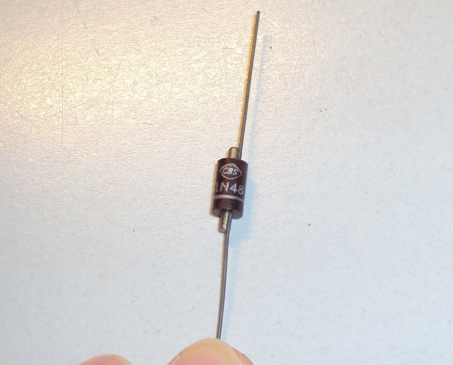 CBS 1N48 Germanium Diode from the 1950's New old Stock Tested to Spec with data
