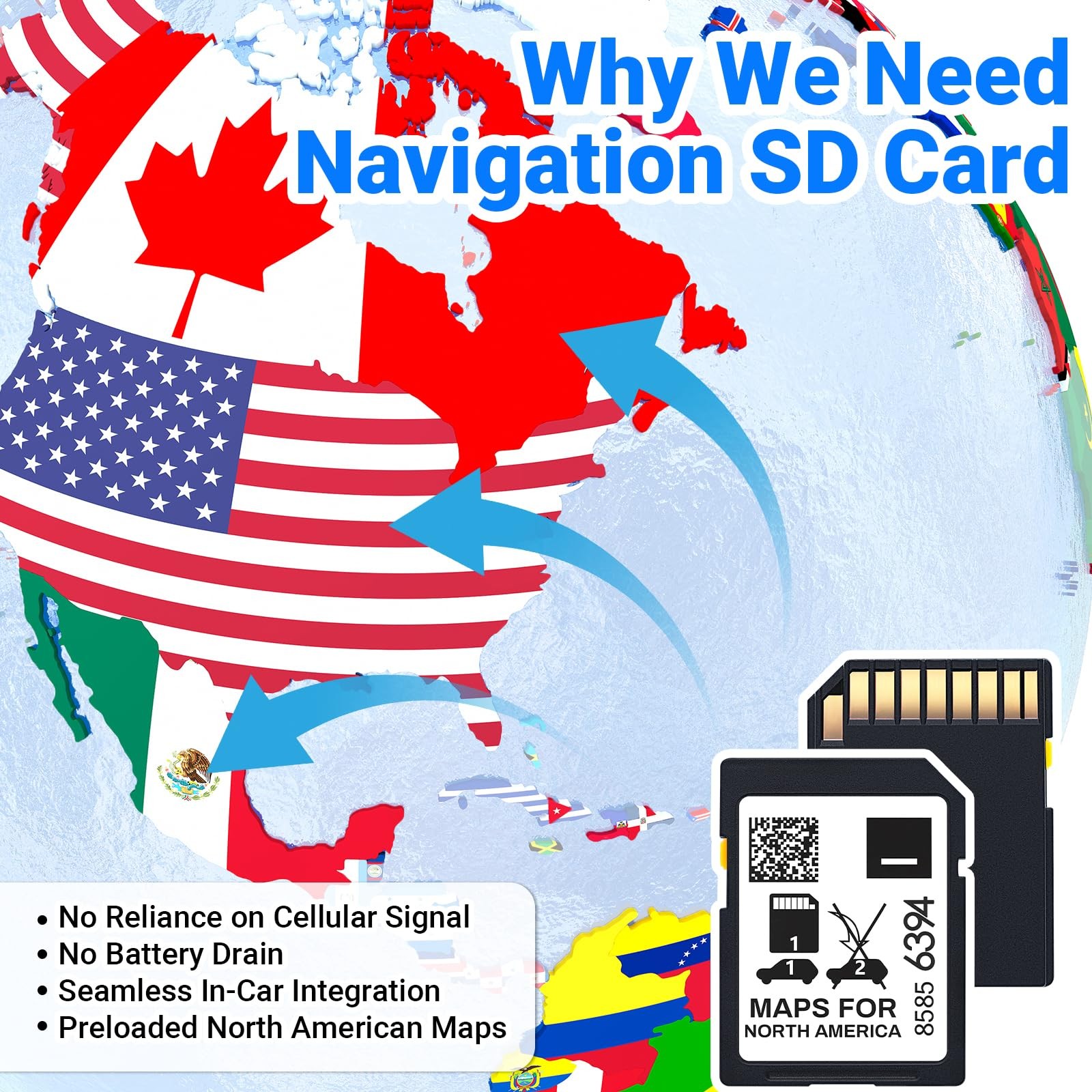 2025 GPS Navigation SD Card GM Chevy Cadillac Buick INFO3 Map USA