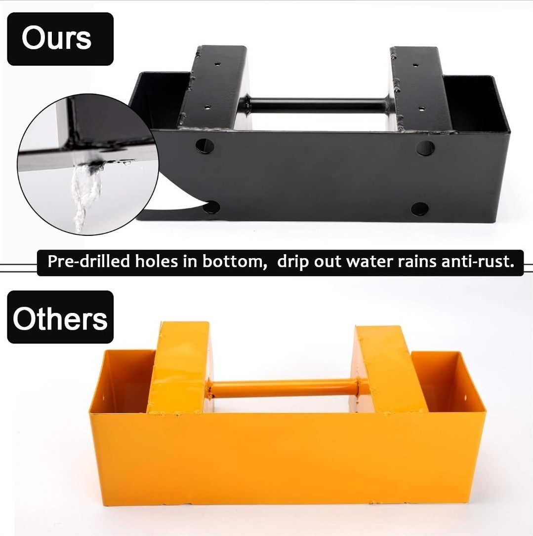 Outdoor Firewood Log Storage Rack Bracket Kit,Fireplace Wood Storage Holder-A...