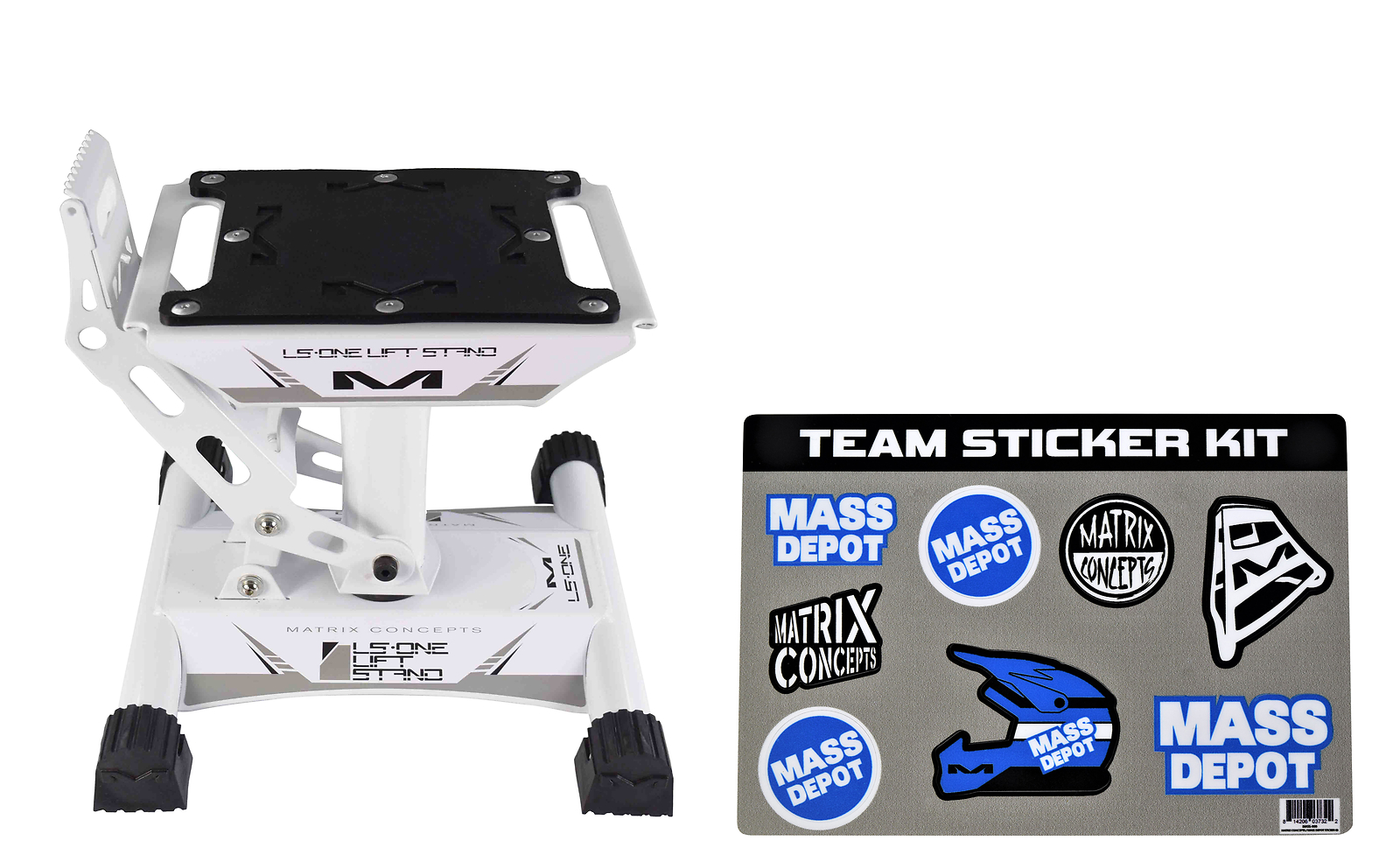 Matrix Concepts Motocross LS-ONE Motorcycle MX Lift Stand White
