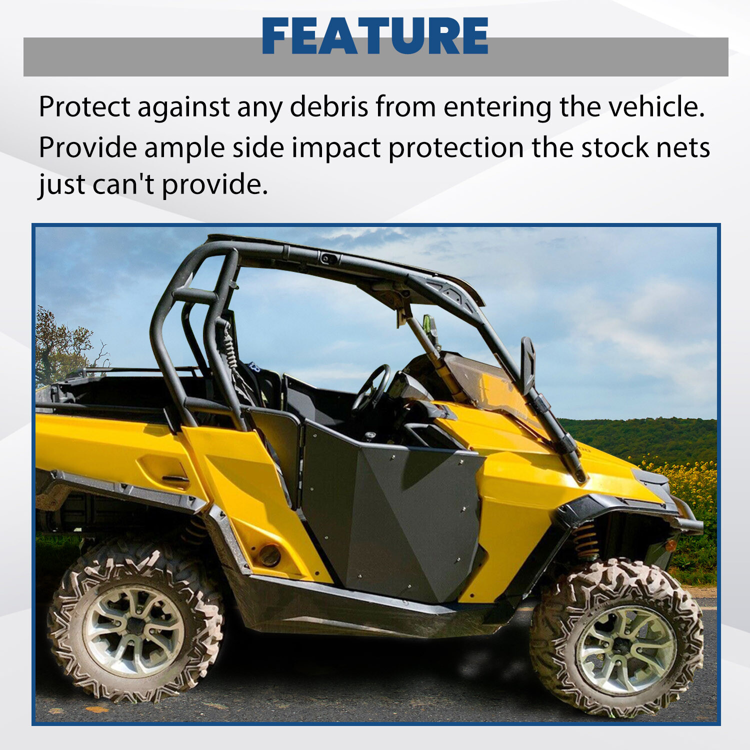 Set of 2 For 2011-2020 CAN-AM Maverick / Commander 800 1000 UTV Suicide Doors