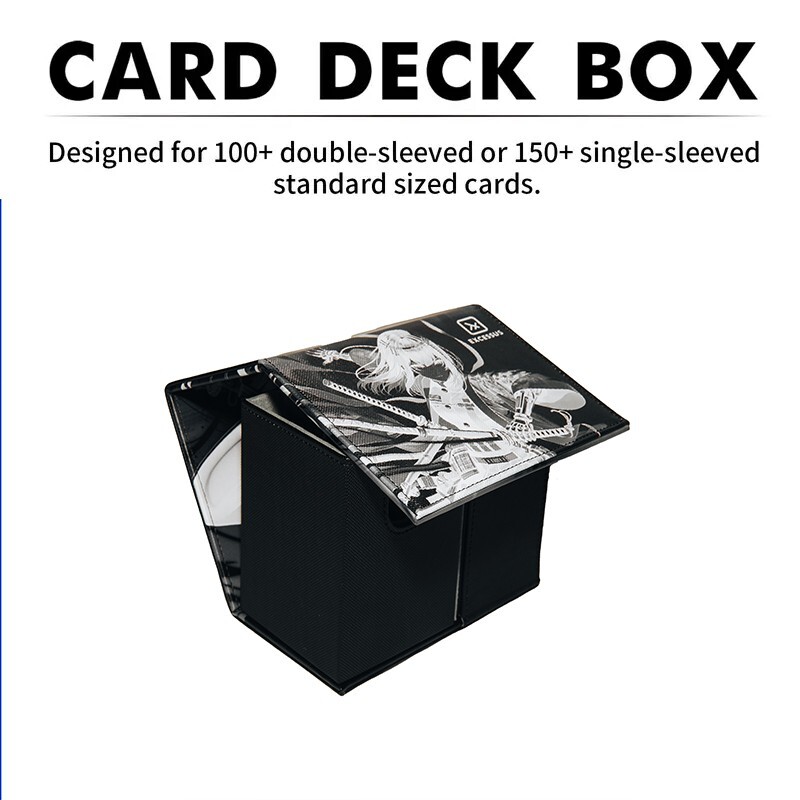 Card Deck Box Fit for MTG Deck Box with Black Card Dividers, 4 Pack COMBO