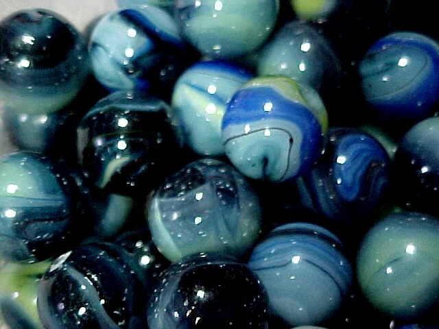 100 JABO HTF 9/16" + or - KUGLER GLASS MARBLES $29.99 !!