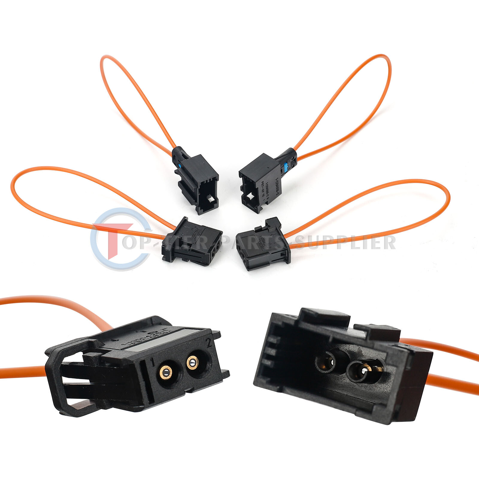 2 pairs MOST fiber optic loop bypass MALE & FEMALE kit adapter For MERCEDES BMW