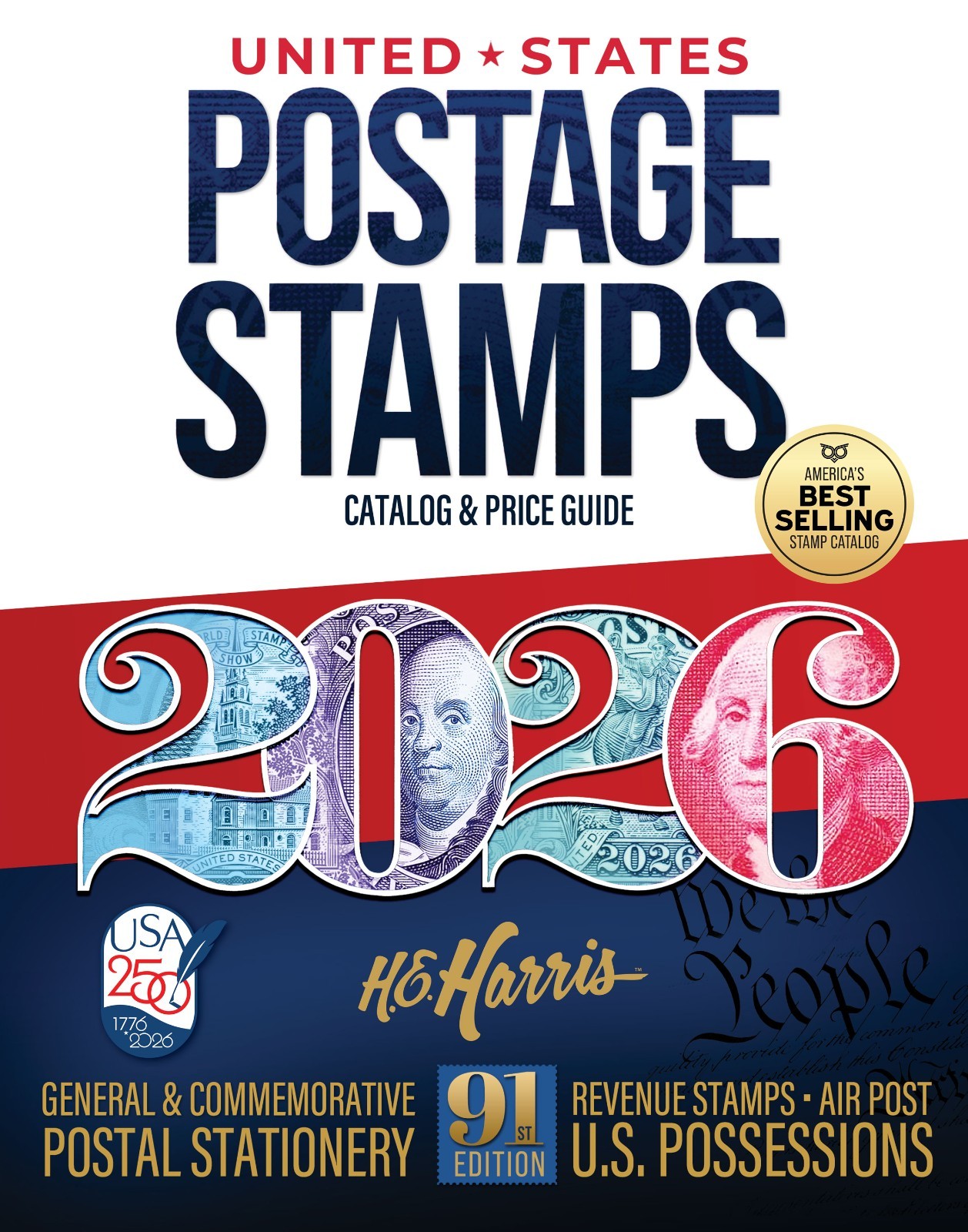 2026 H.E. Harris United States Postage Stamp Catalog & Price Guide, 91st Edition