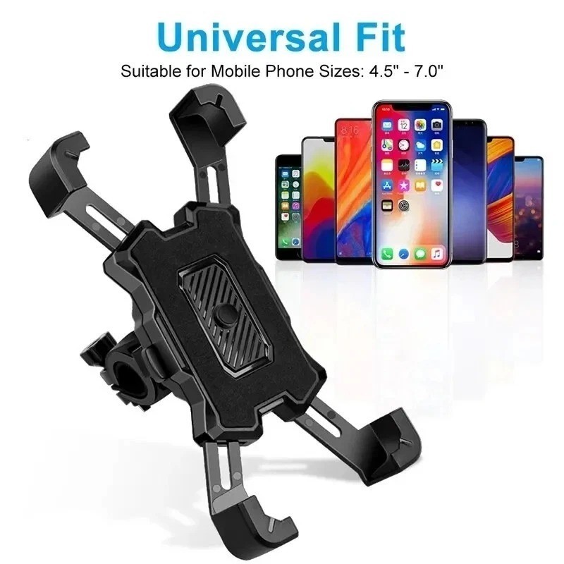 Motorcycle Phone Mount Auto Lock 100mph Military Anti-Shake Bike Phone Holder