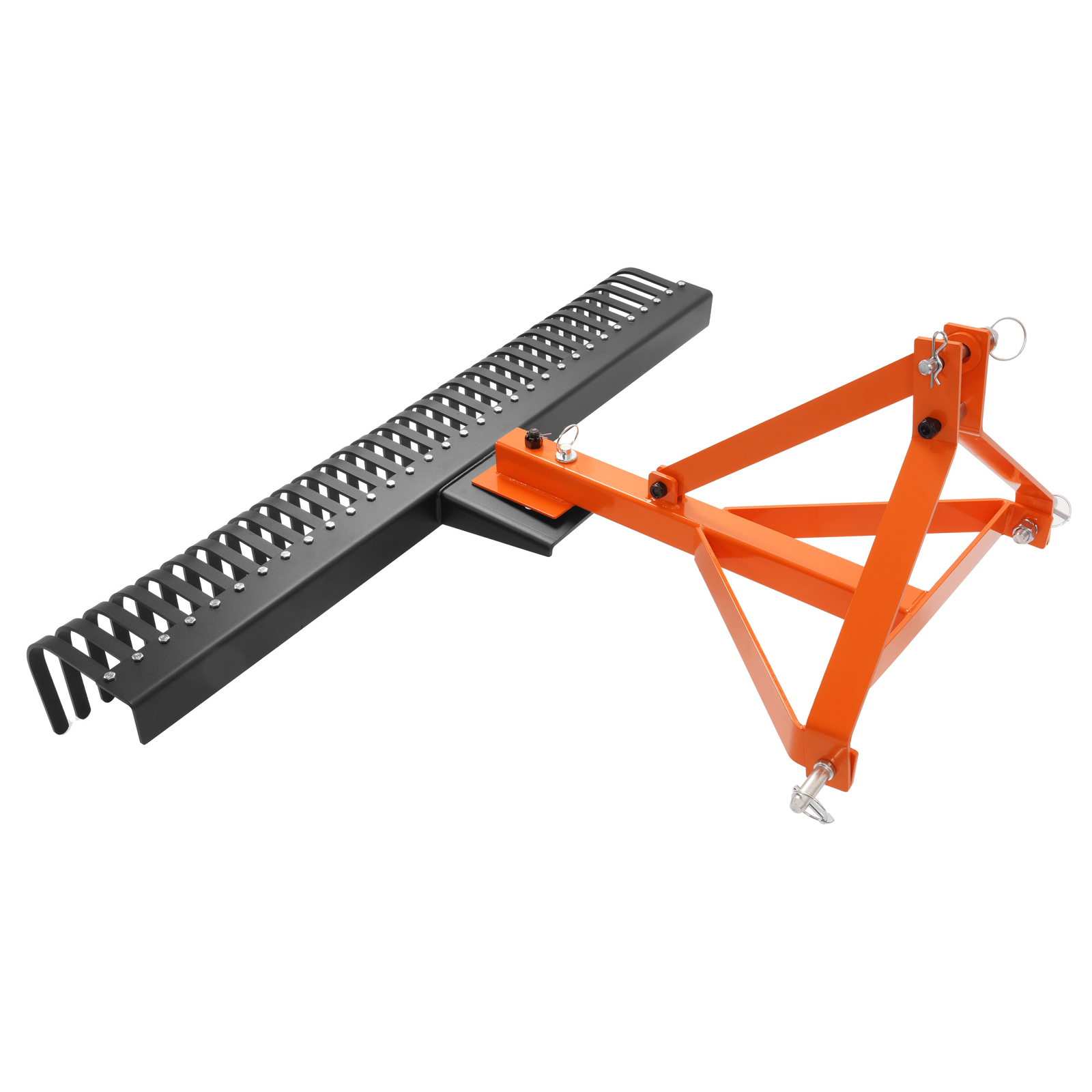 Garden Tool 60" 5 FT 3-Point Landscape Rock Rake For CAT 1 Tractor Grass Comb