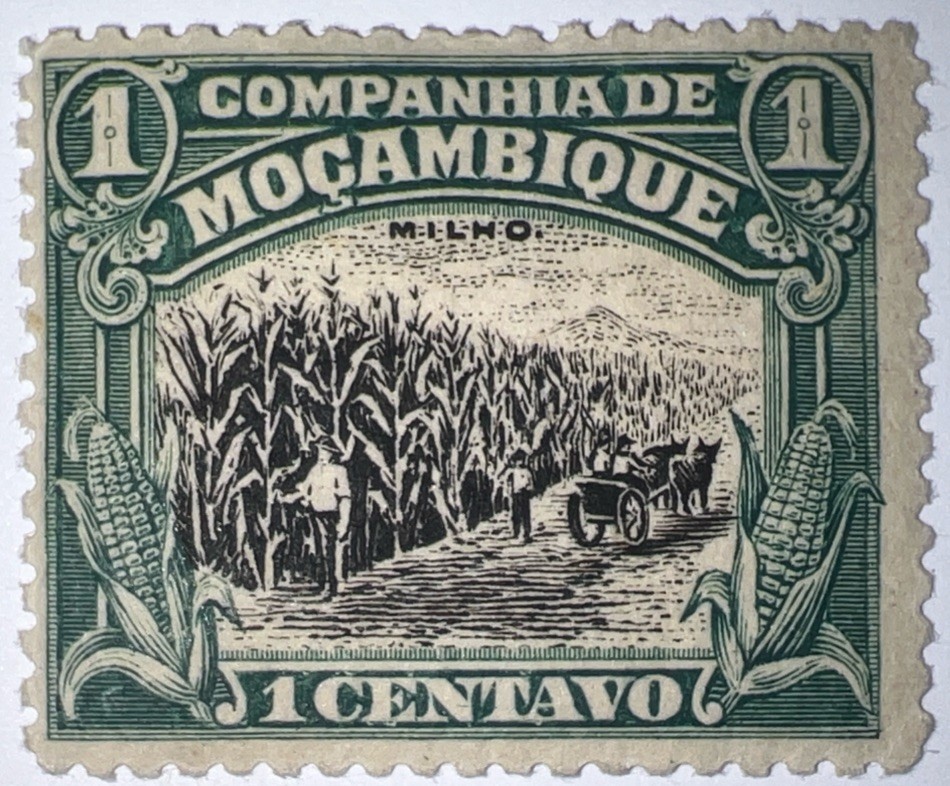 Travelstamps: Mozambique Company Stamps Sc# 111, 1 centavo, “Milho“ Mint MOGH