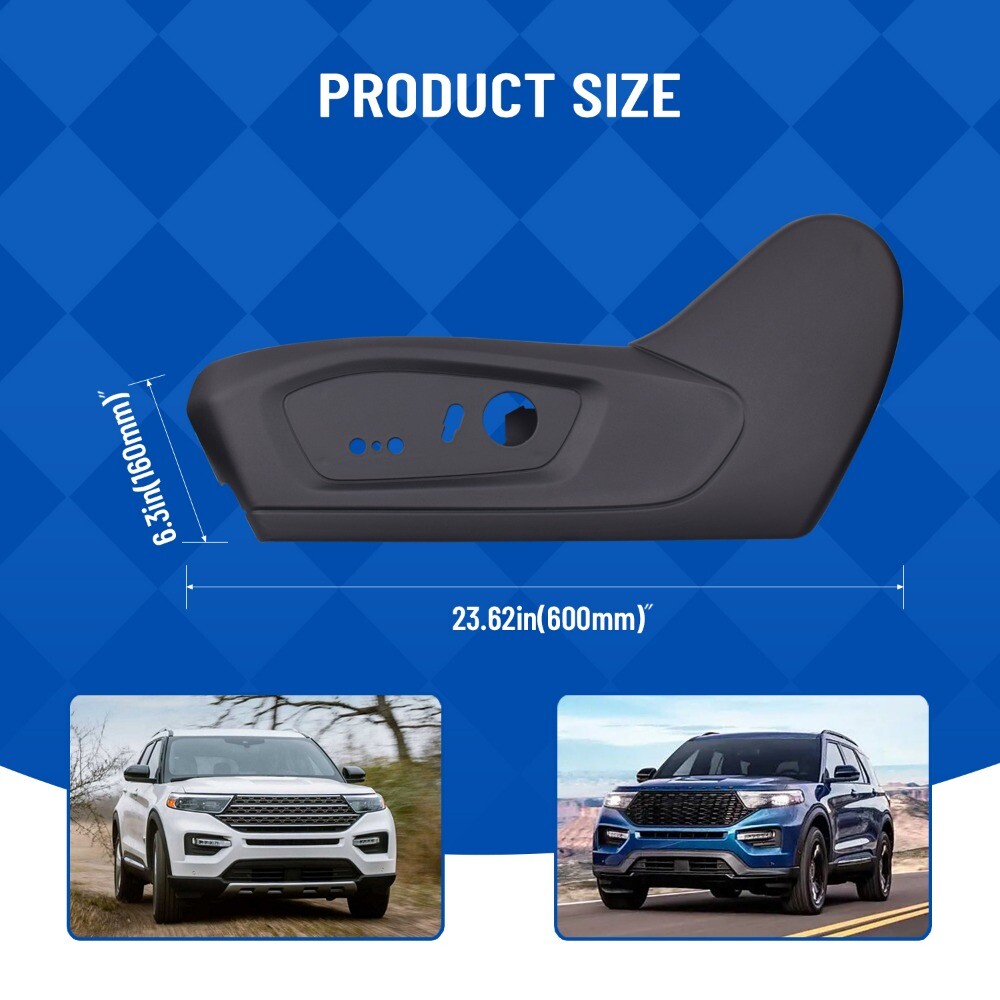 NEW For 20-23 Ford Explorer Front Seat Trim Panel Shield LEFT Driver Side BLACK