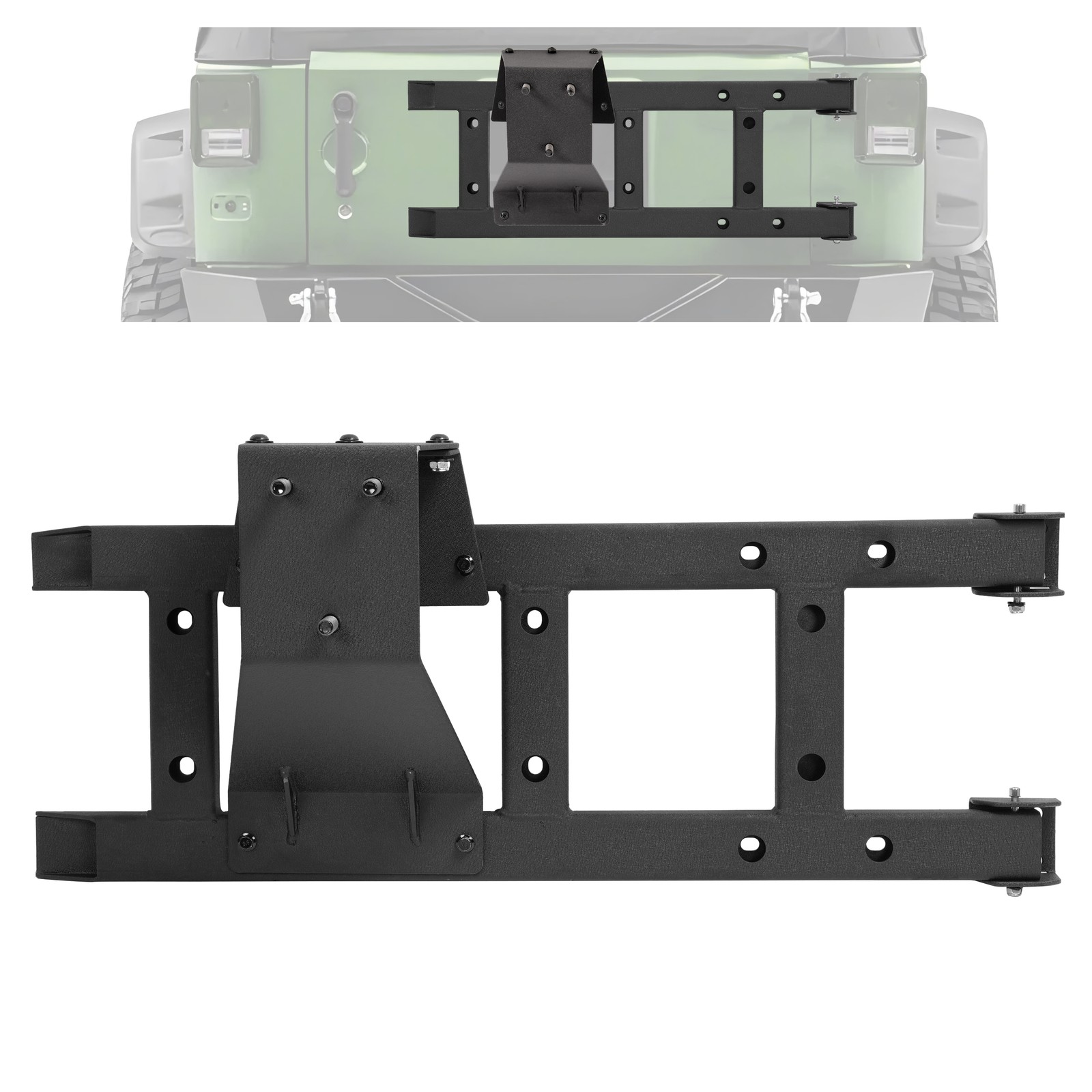 Door Hinge Tailgate Reinforcement &Spare Tire Carrier For JEEP WRANGLER JK 07-18