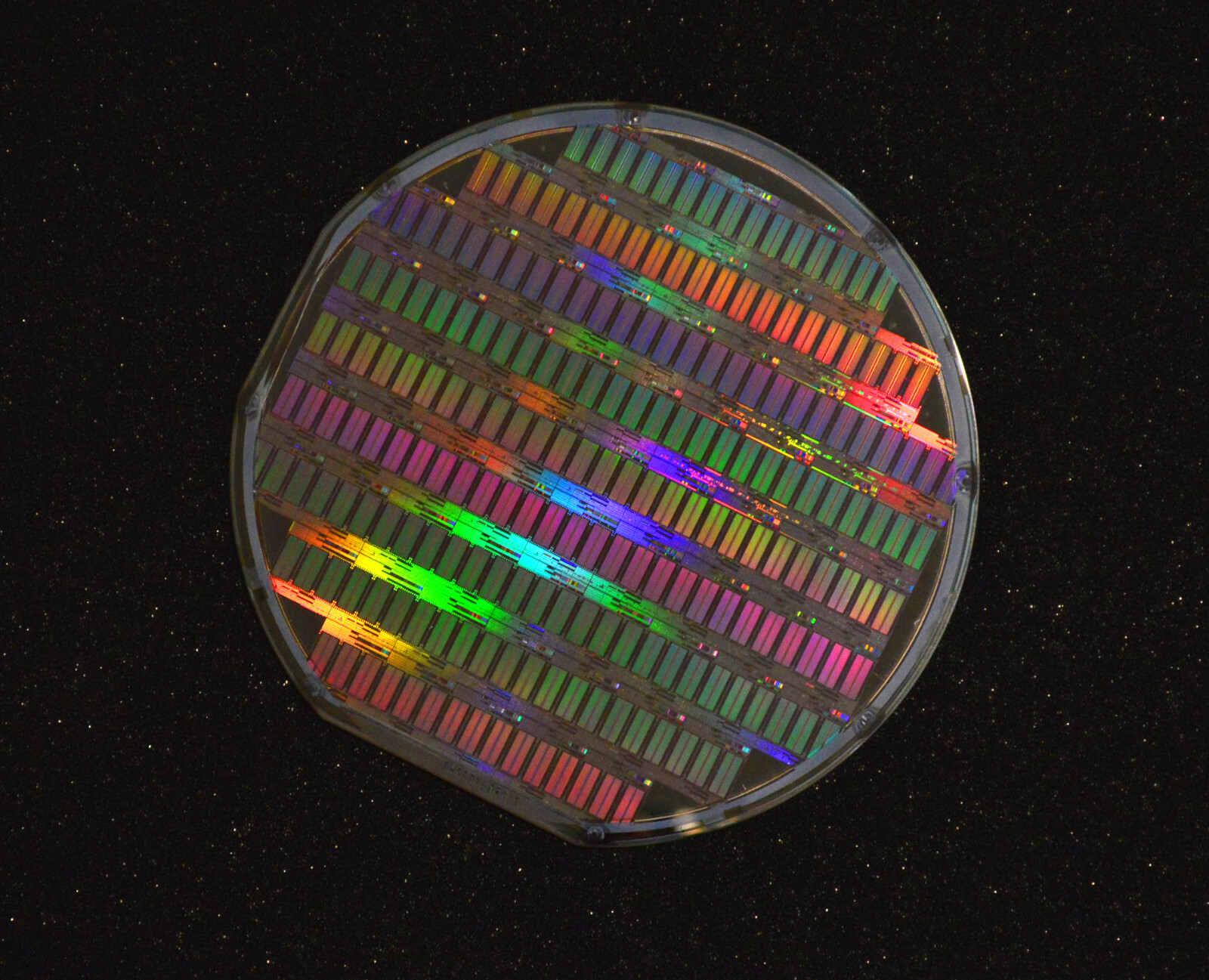 Vintage 1991 six inch Silicon Wafer, Hewlett Packard memory