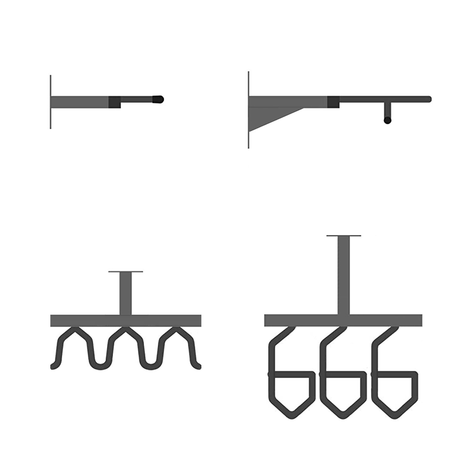 Gun Rack Wall Mount for Rifles and Shotguns, Rifle Rack Heavy Duty Steel, 3-Slot