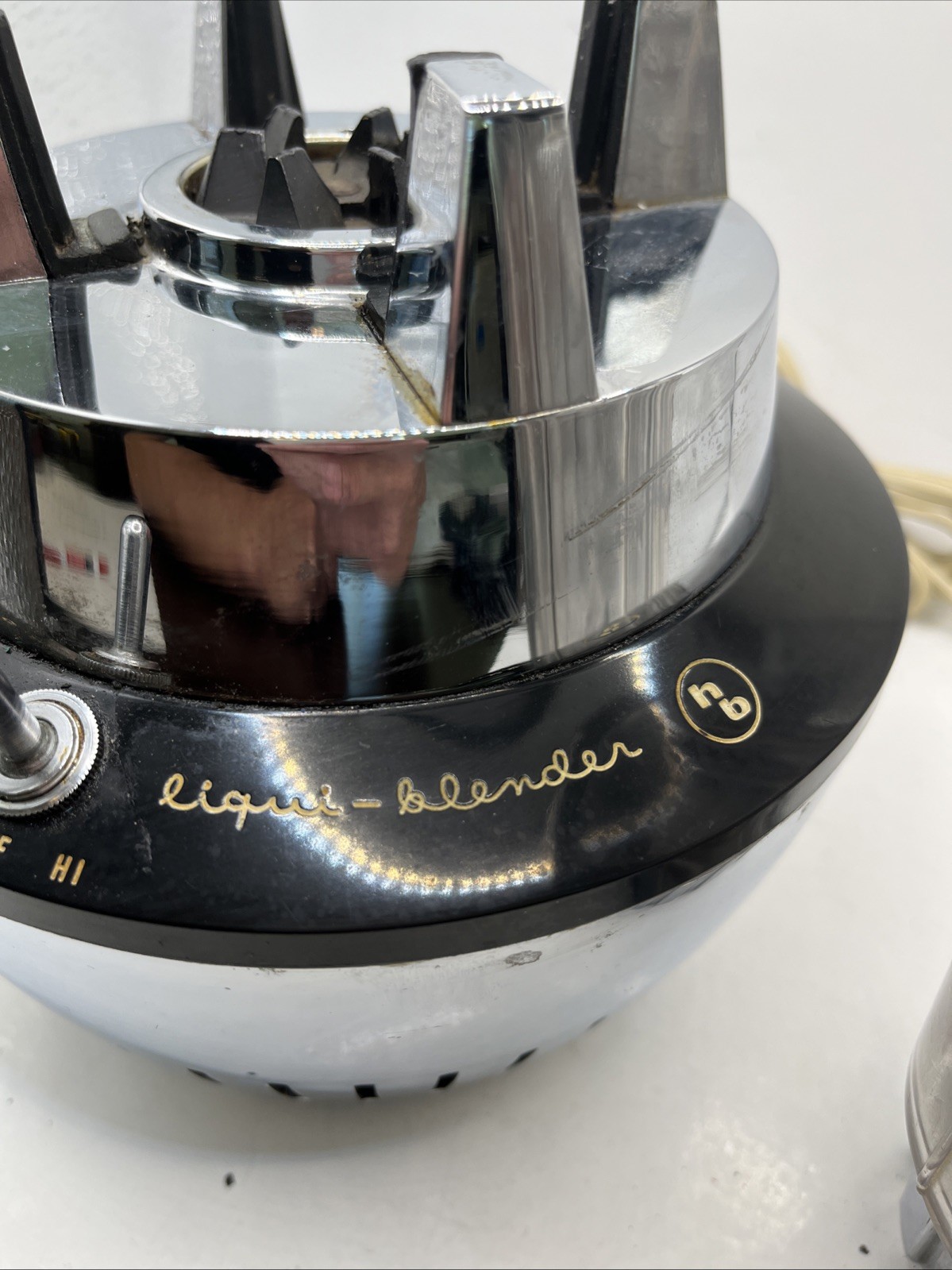 Vintage Hamilton Beach Model 215 Chrome 2 Speed Blender &Milk Shake MADE IN USA