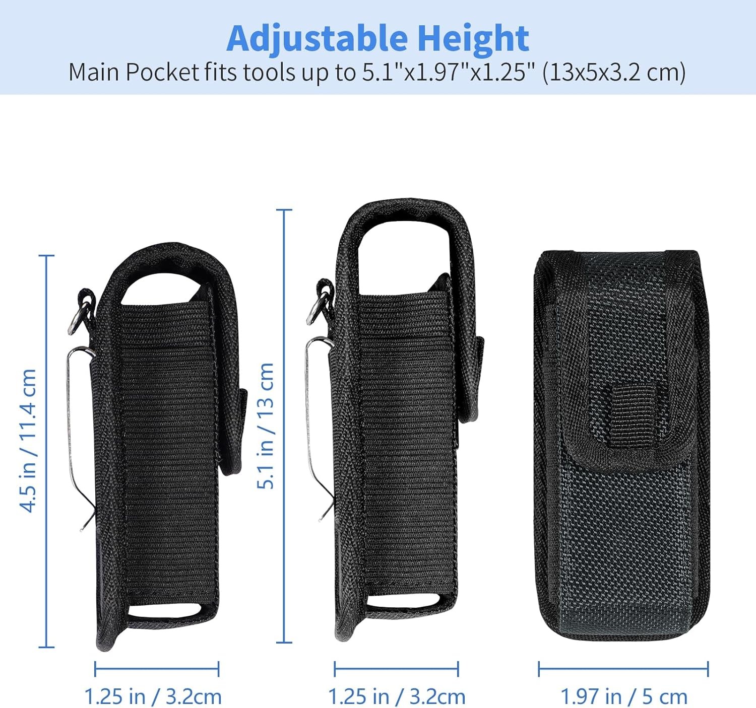 Multitool Sheath EDC Pouch Case Belt Clip Tool Holder Bag Camping Hiking Pocket