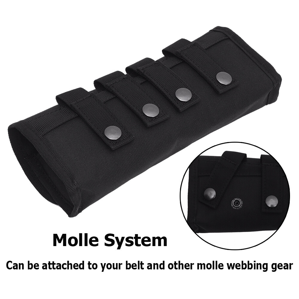 Tactical 18 Rounds Shotgun Shell Bandoliers Holder for 12/20 GA Molle Ammo Pouch