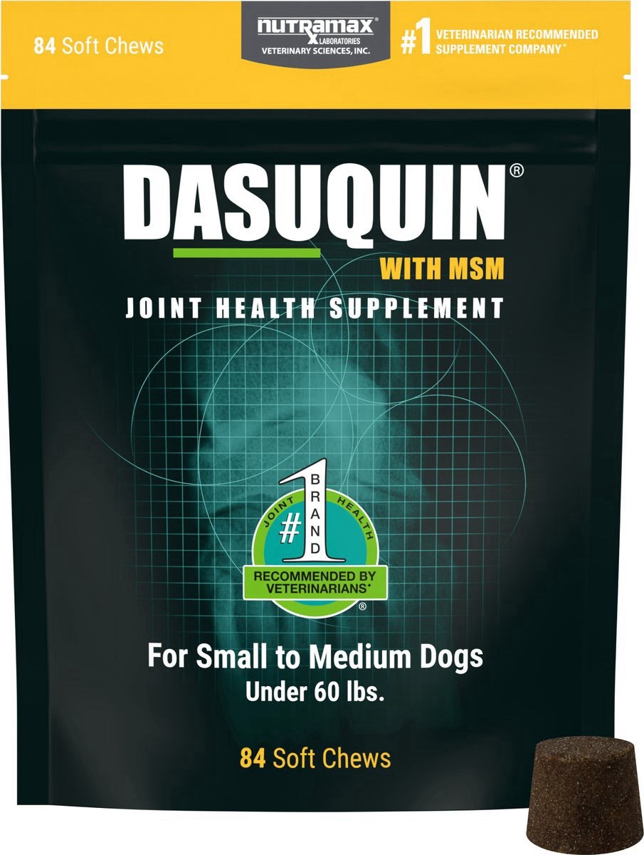 Nutramax Dasuquin with MSM Soft Chews for Small/Medium Dogs 84 ct expire 04/2027
