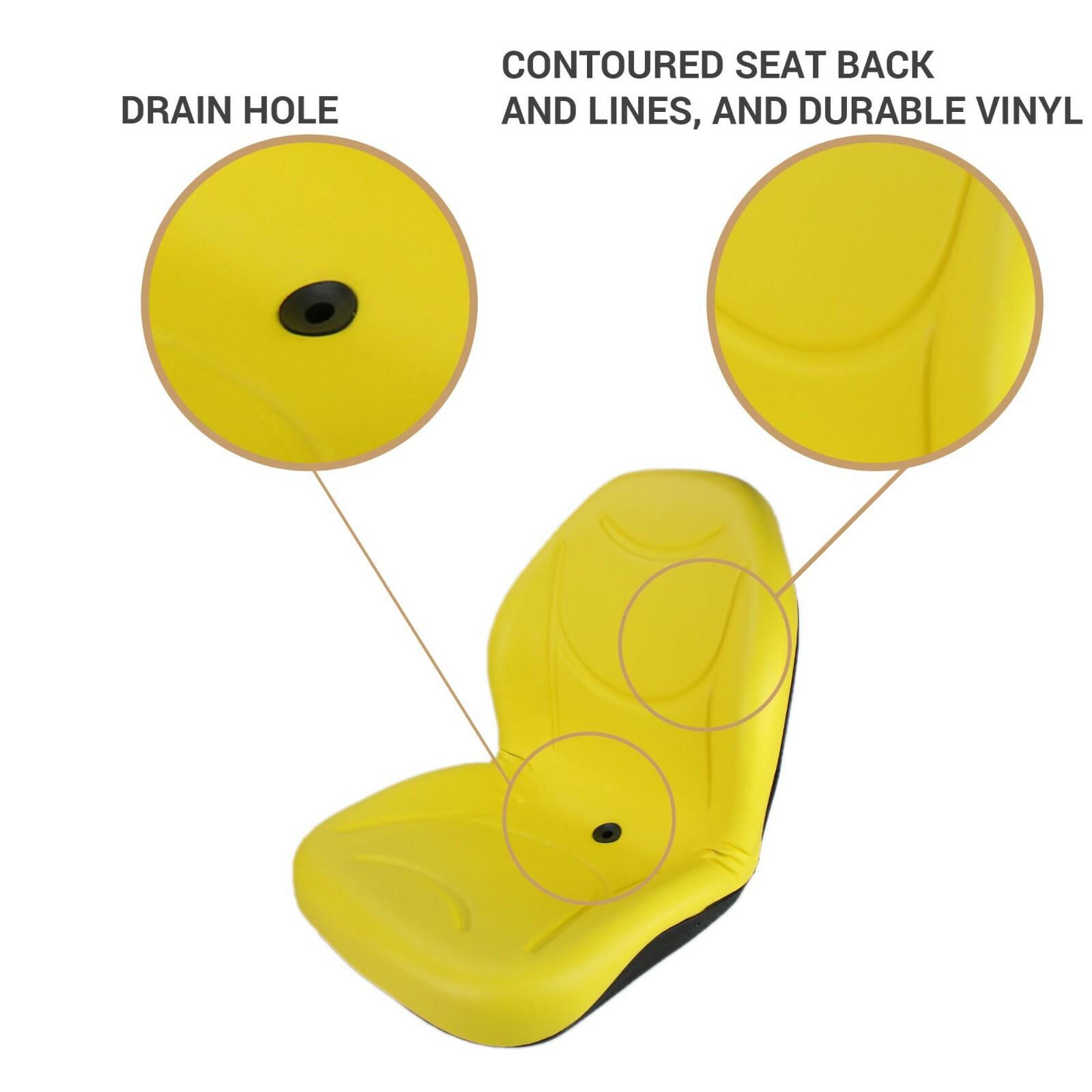 E-TCA13830 DirectFit™ High-Back Seat for John Deere Mowers