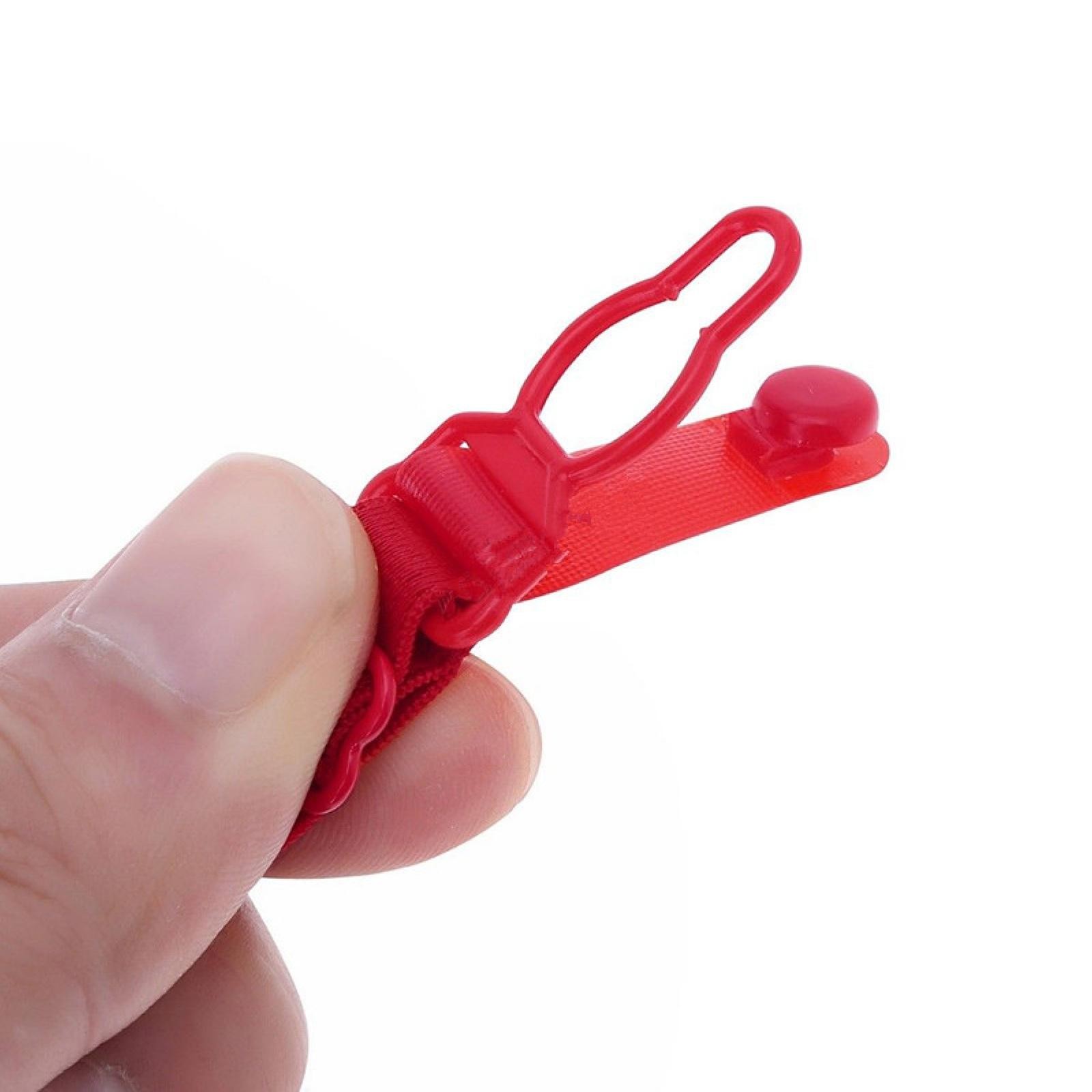 5pcs Women Elastic Band Non-Slip Adjustable Bra Straps Holder with Clip D