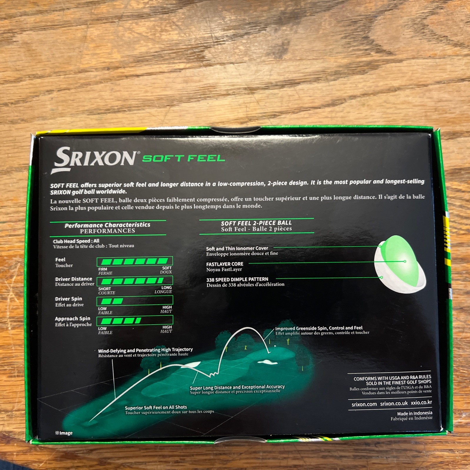 SRIXON SOFT FEEL TOUR GOLF BALLS TOUR YELLOW PACK OF 12 BRAND NEW